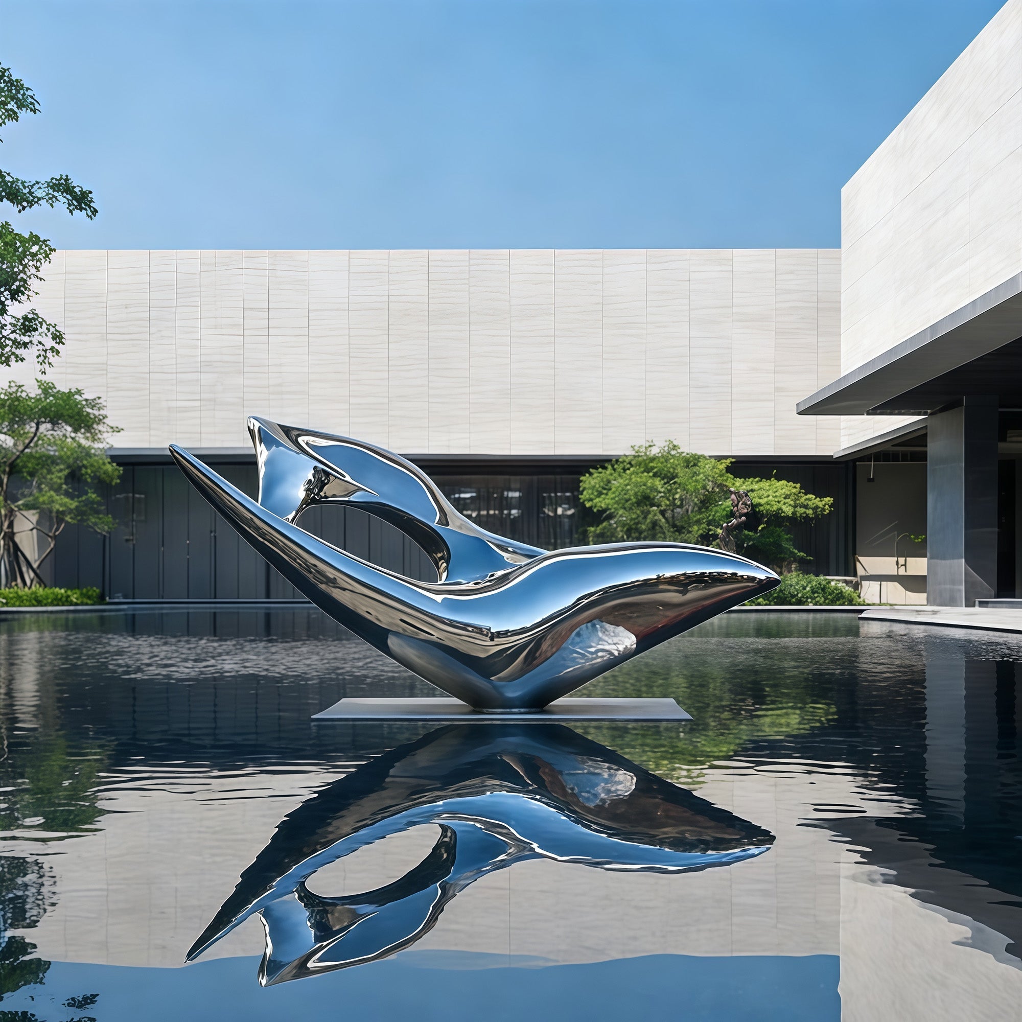 Transforming a Pasadena Oasis: A Custom Stainless Steel Water Feature Sculpture Case Study