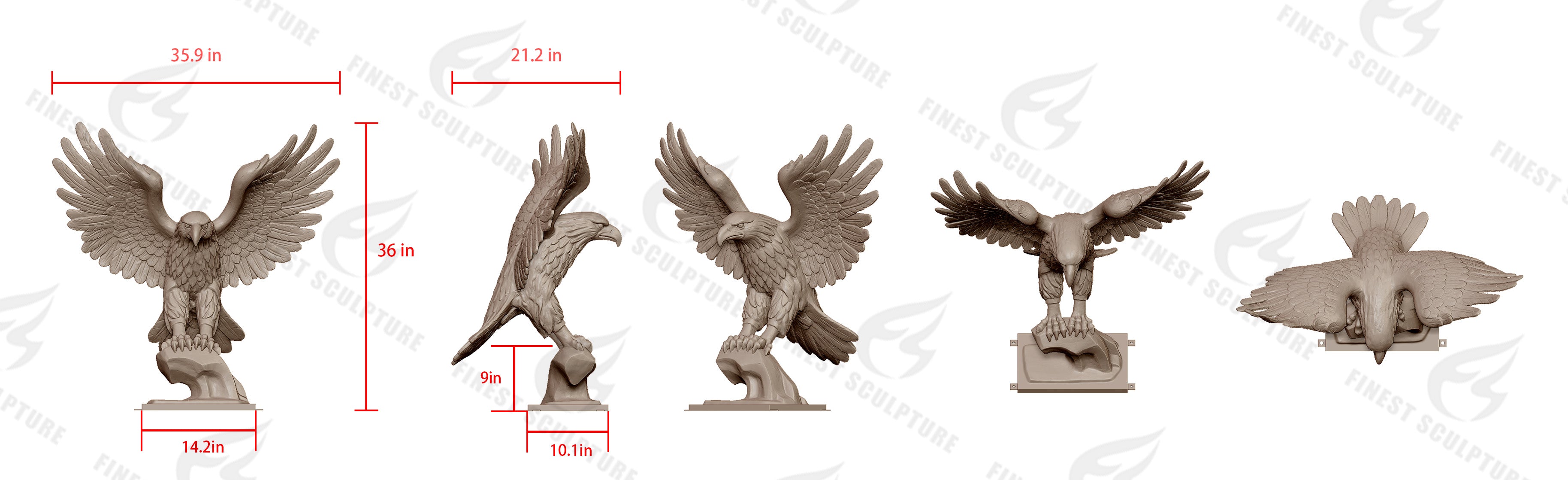 Custom Link for Anthony Pugliese of Custom Eagle Sculpture- Brass Material