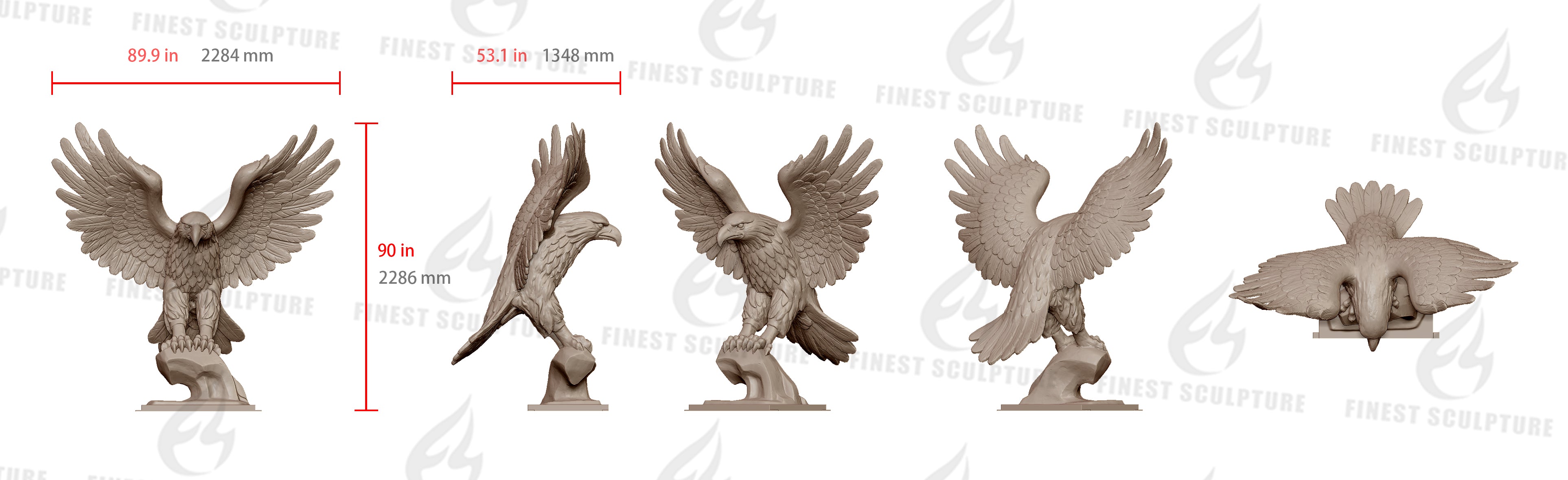 Custom Link for Lisa Kellogg and Paul Kellogg of Custom Bronze Eagle Sculpture
