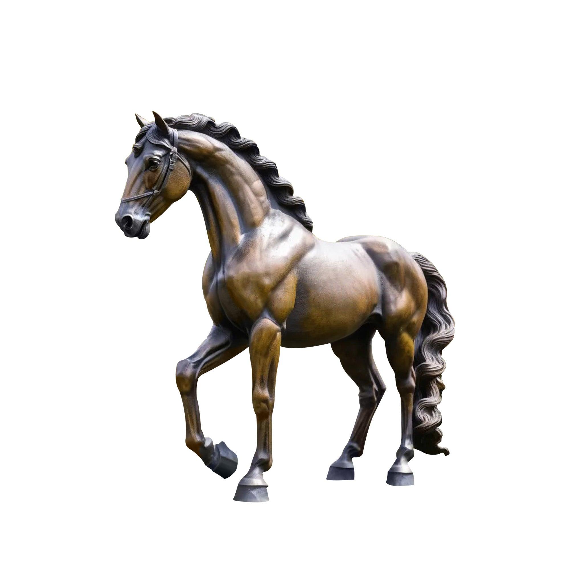 life size bronze horse sculpture