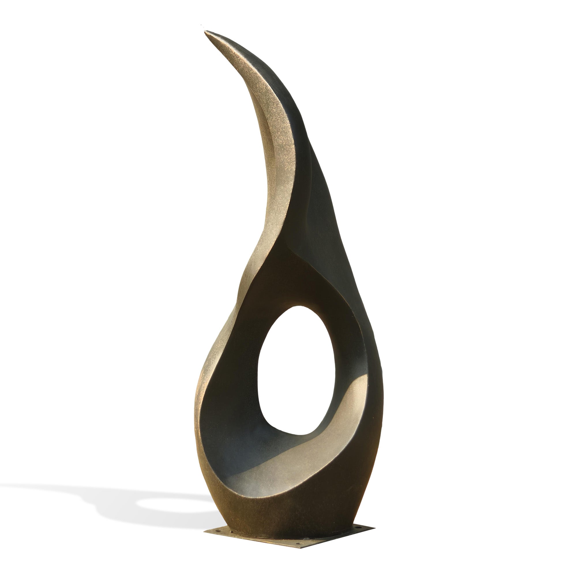 Bronze abstract modern art sculpture can be installed in USA gardens and public landscapes