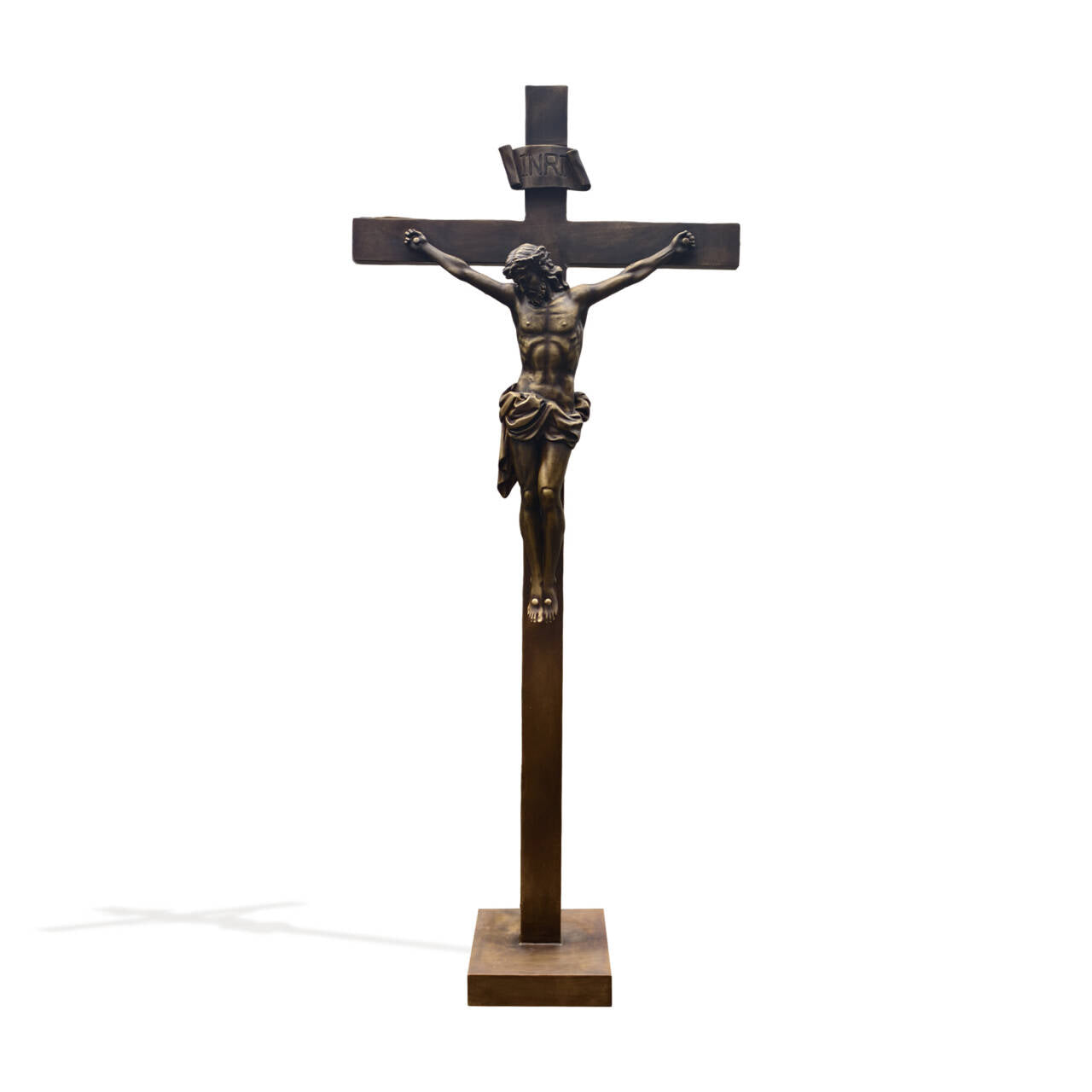 FINEST Crucifixion of Christ – Bronze Crucifix Sculpture Replica for Churches and Sacred Interior Spaces FB-160