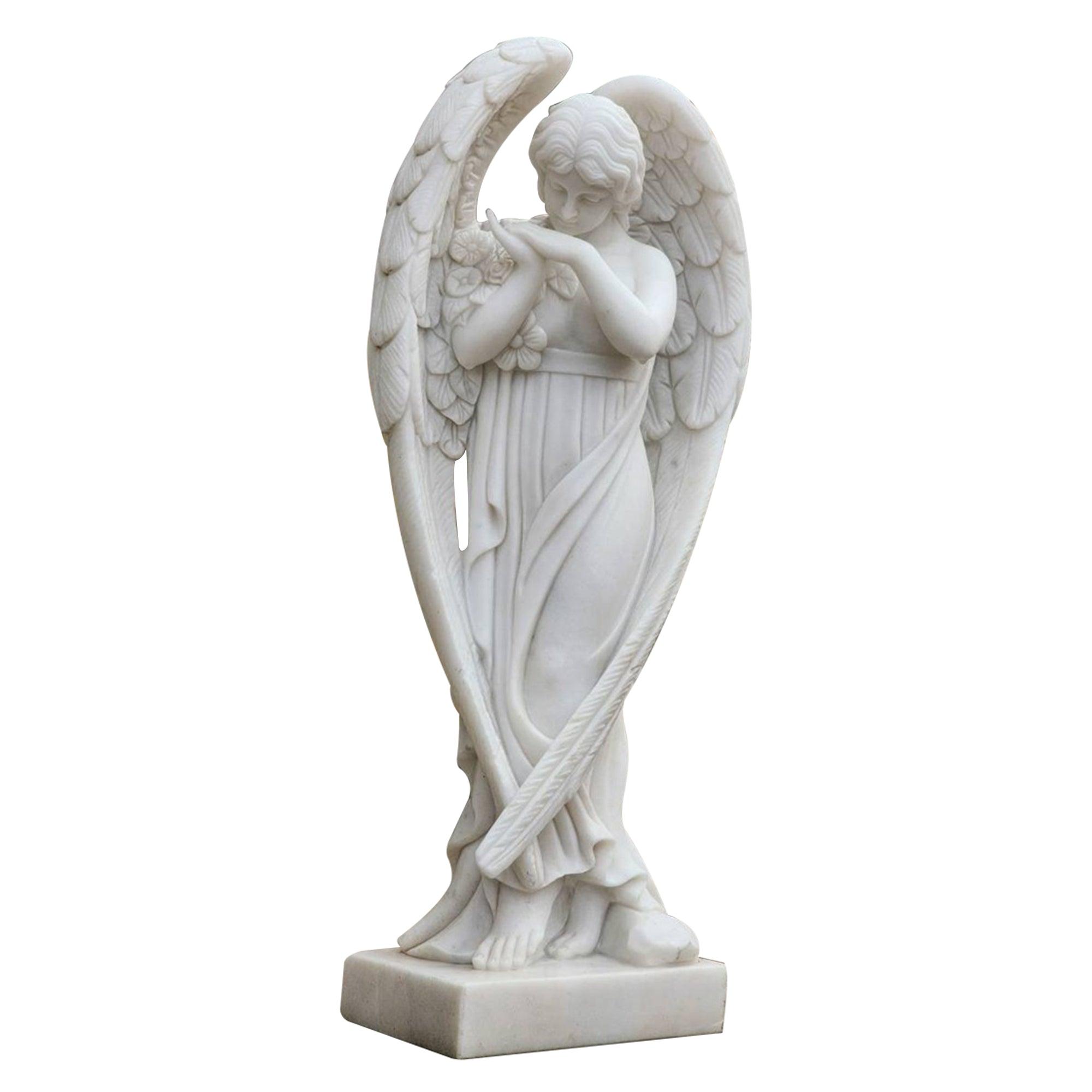 pray angel statue garden sculpture decor