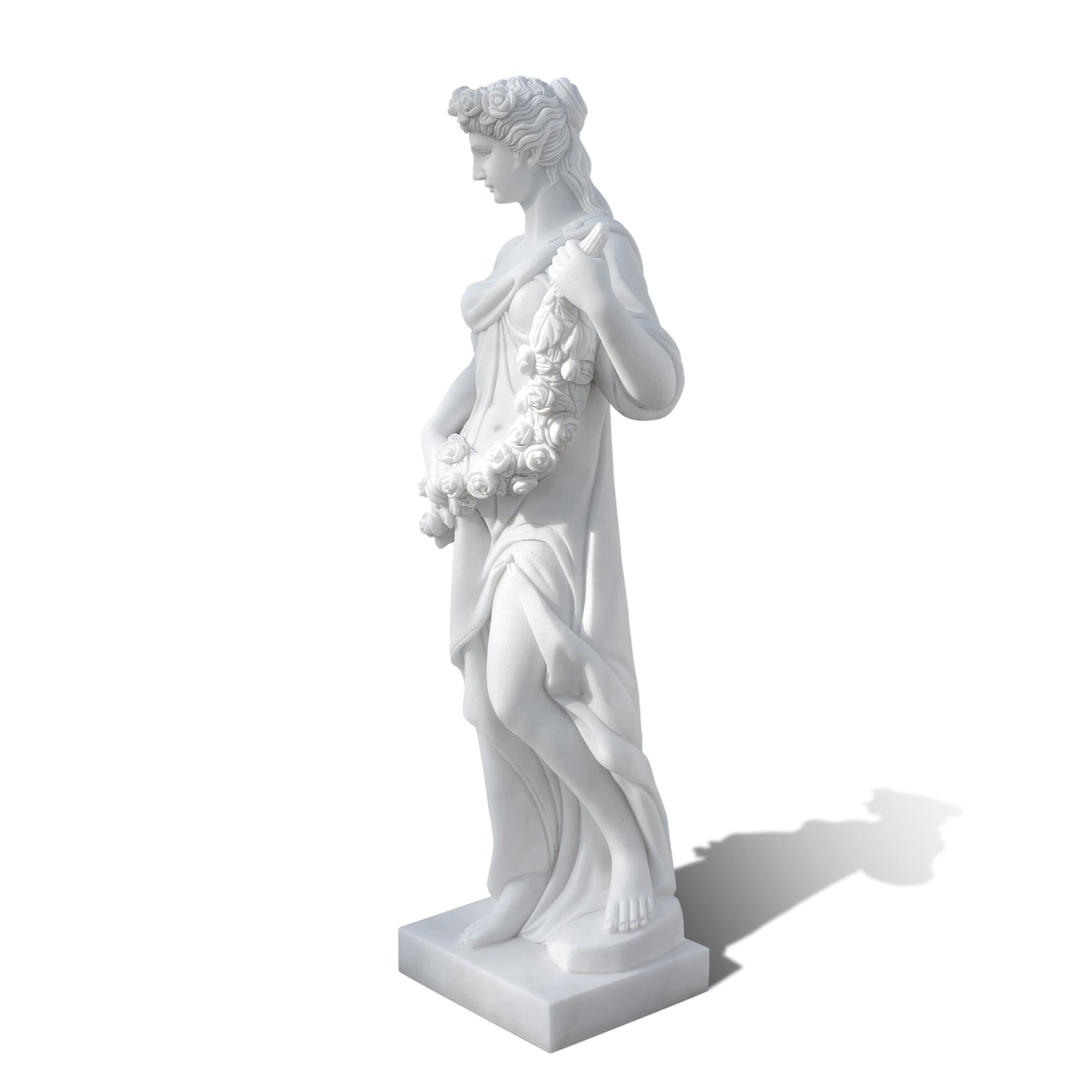 Luxury garden marble statue representing Spring
