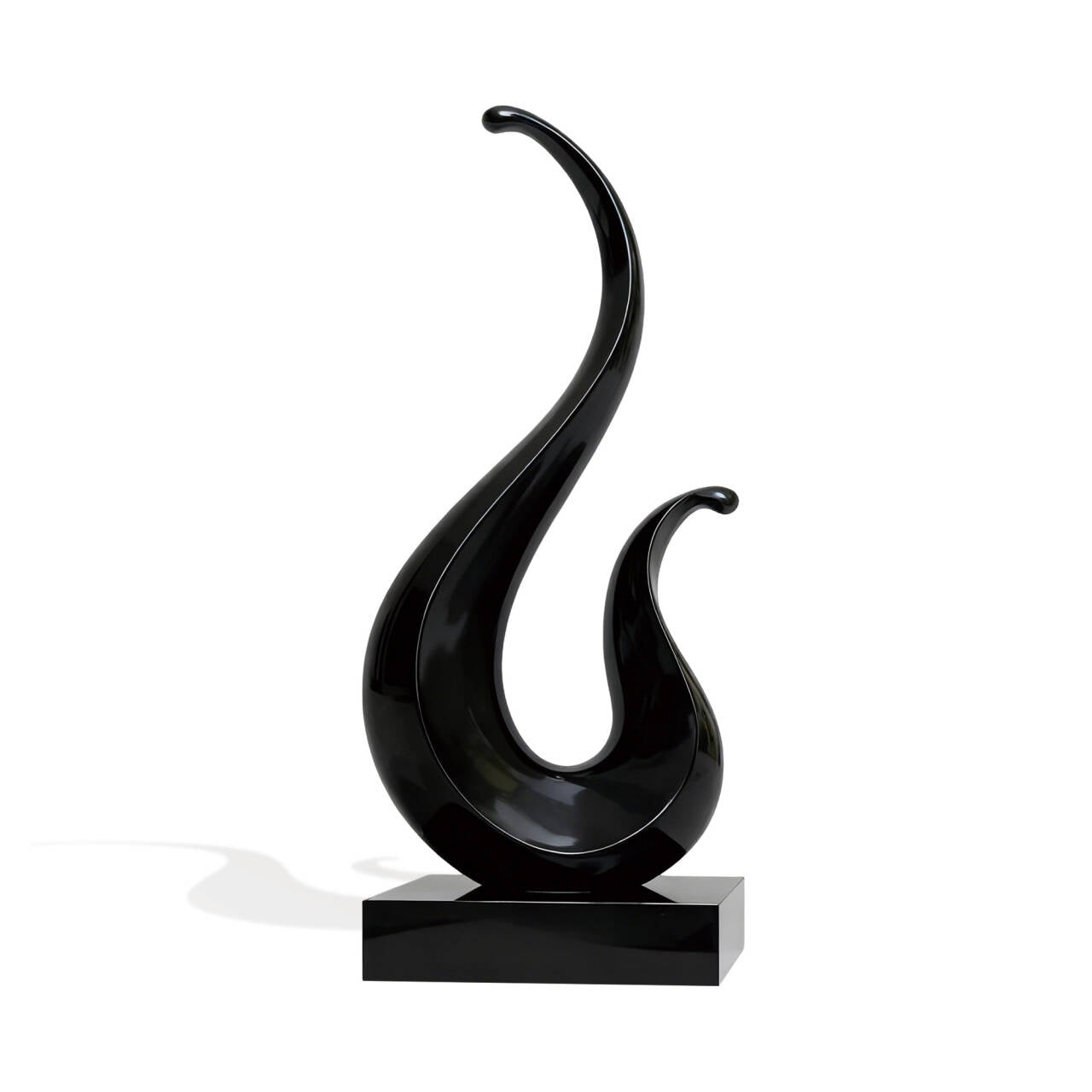 Abstract Black Stainless Steel Sculpture