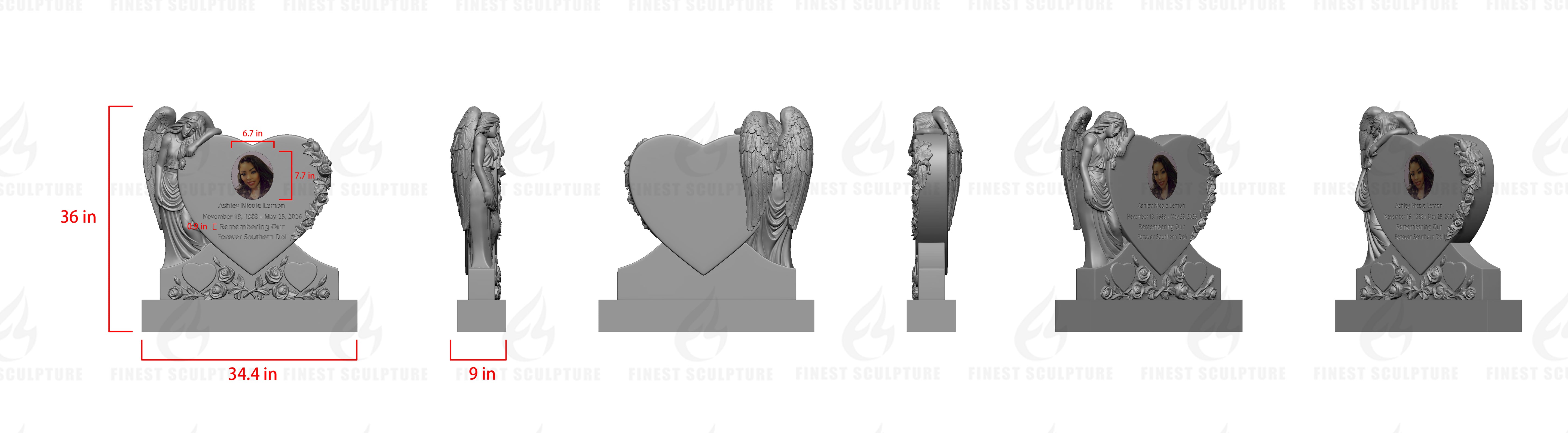 Custom Link for Dale Lemon of Custom Black Granite Sculpture