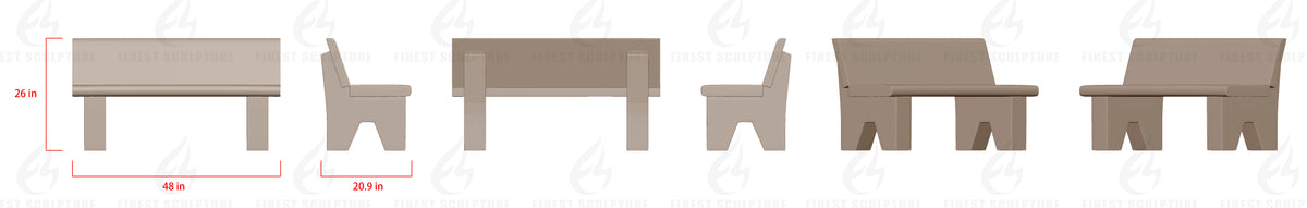 Custom Link for Gary Casper of Custom Black Granite Bench