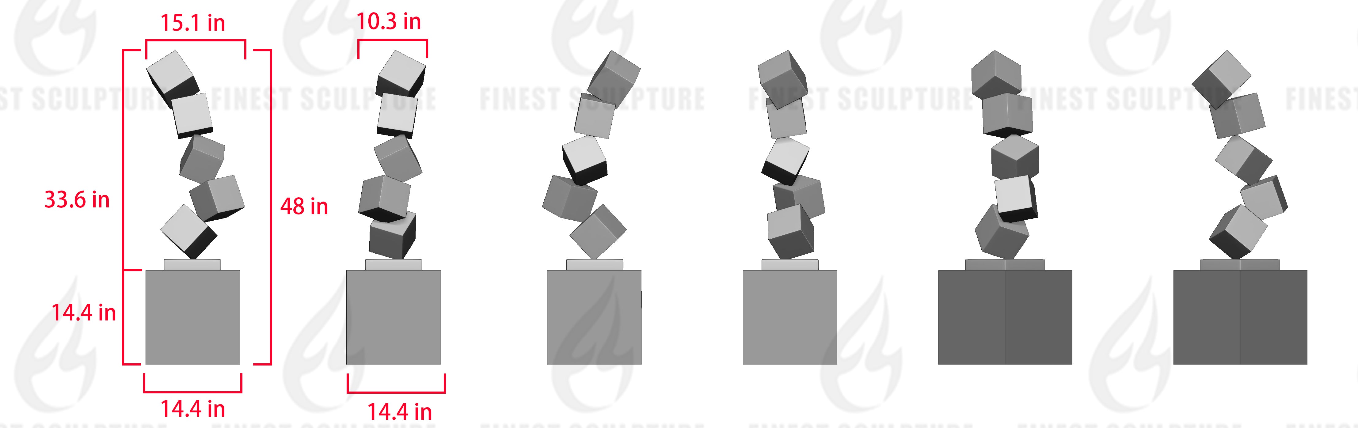 Custom Link for Luay Haddad MD of Stainless Steel and Metal Sculpture-50% Deposit
