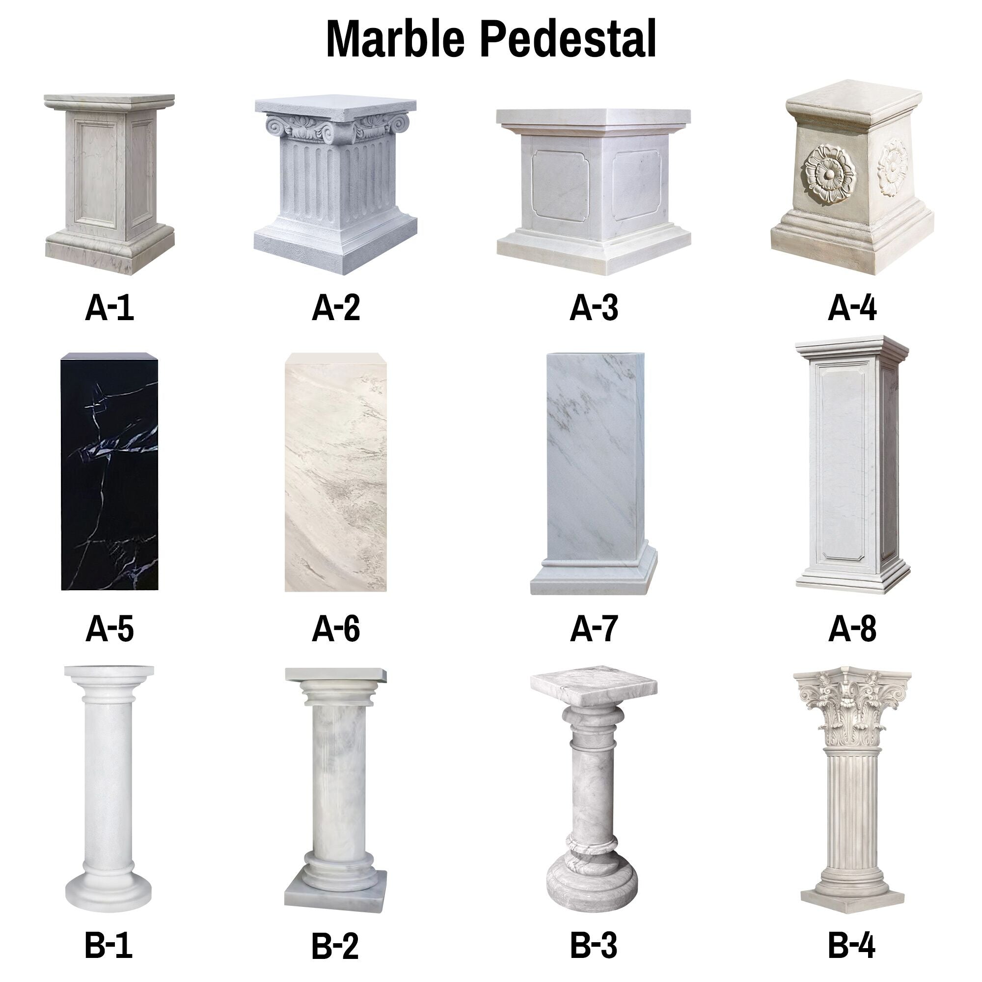 marble sculpture pedestal