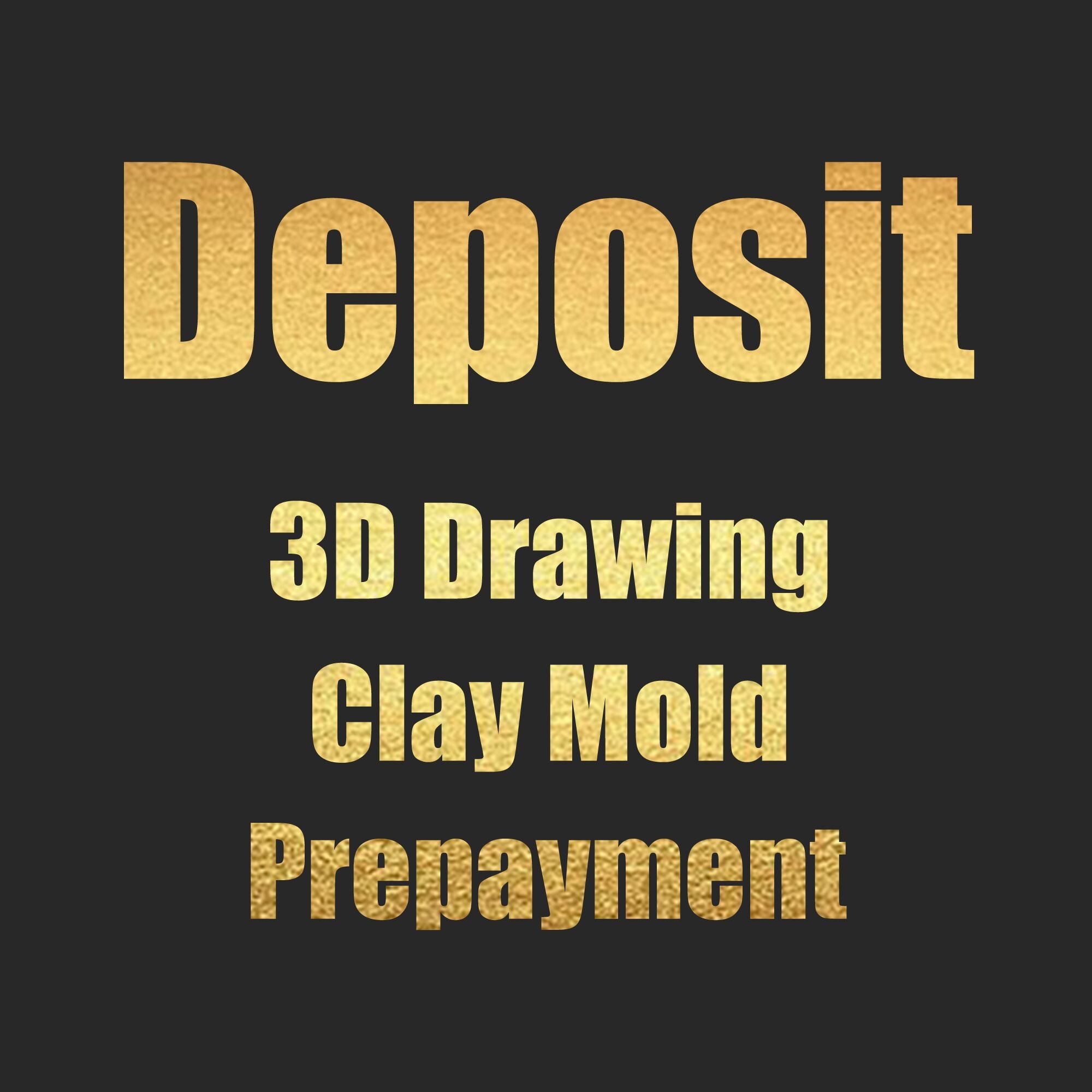 Custom Link of $300 Deposit for 3D Drawing Creation