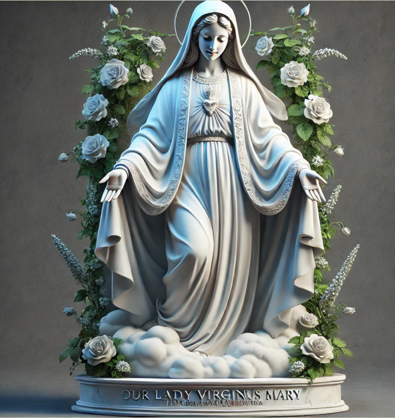 Custom Link for Sheylla Bernardes of Custom Marble Virgin Mary Statue