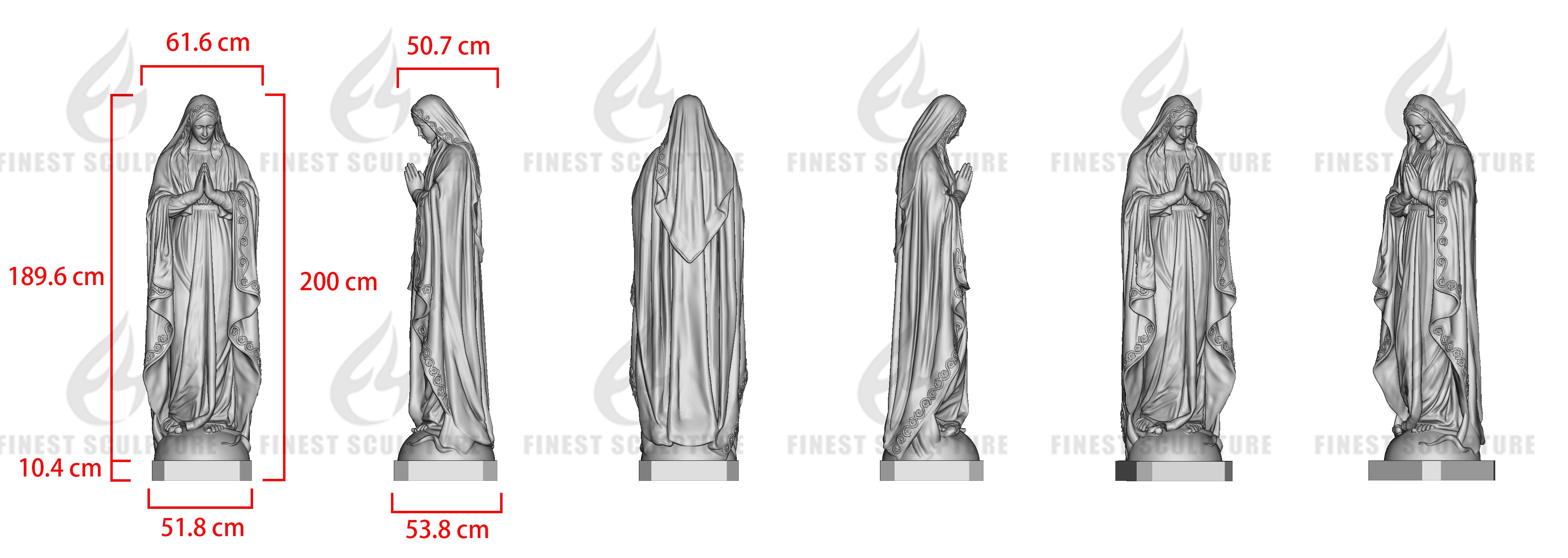 Custom Link for John Sinik of Natural White Marble Sculpture