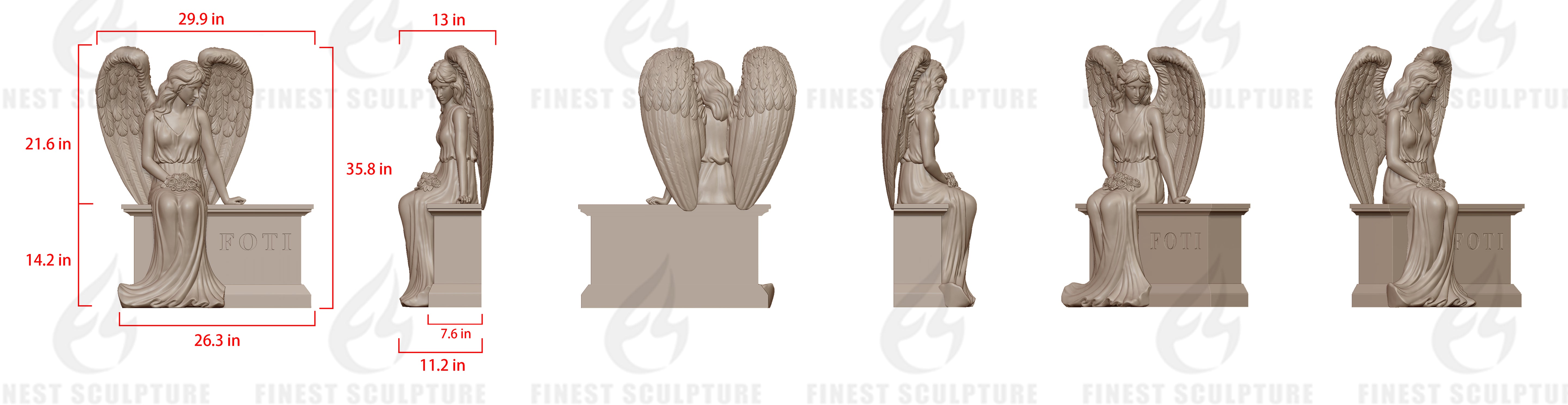 Custom Link for Kevin Foti of Custom Angel Sculpture- 50% Deposit