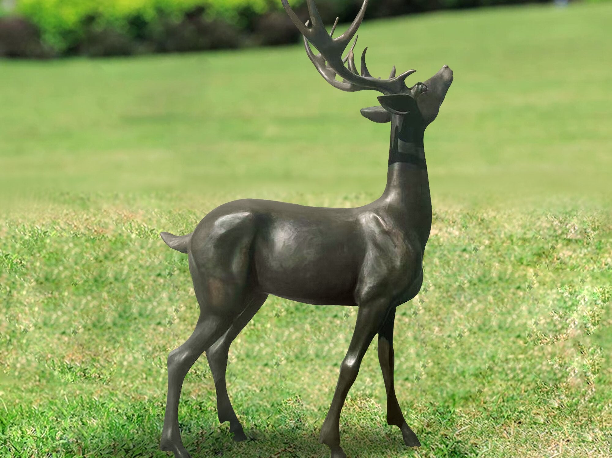 Finest Sculpture Bronze Elk Life Size Sculpture