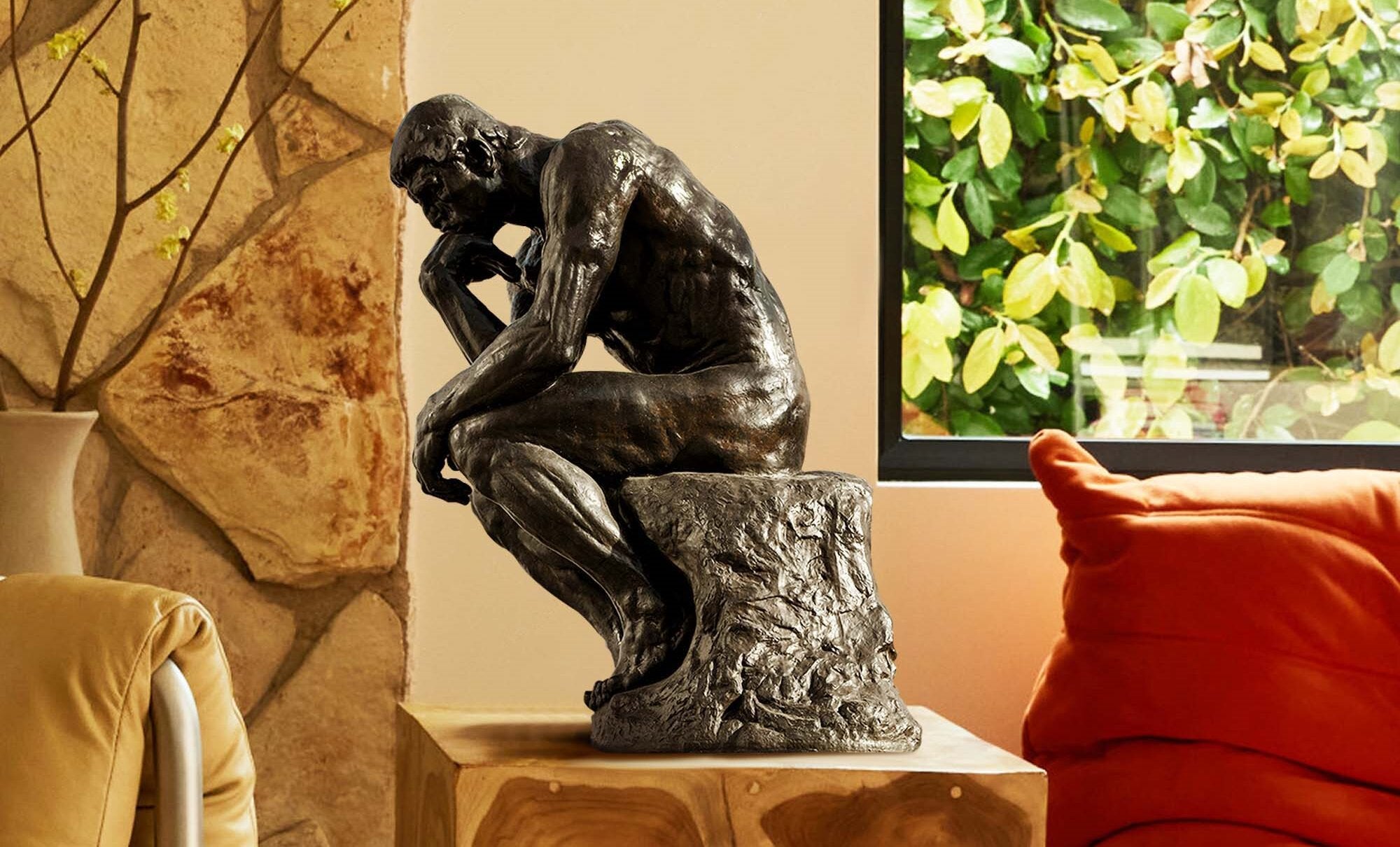 FINEST Famous Sculptures "The Thinker" Bronze Sculpture