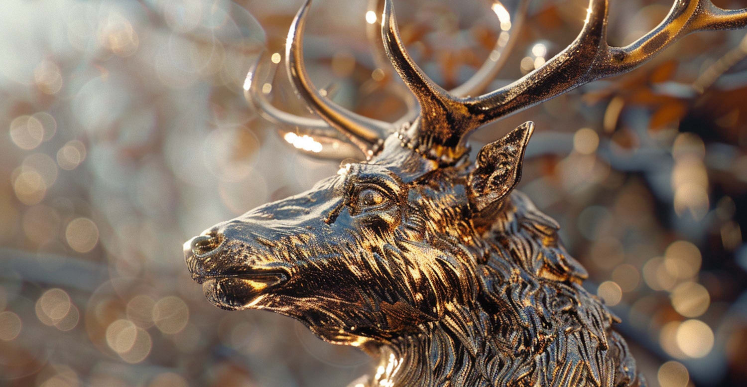 elk bronze sculpture