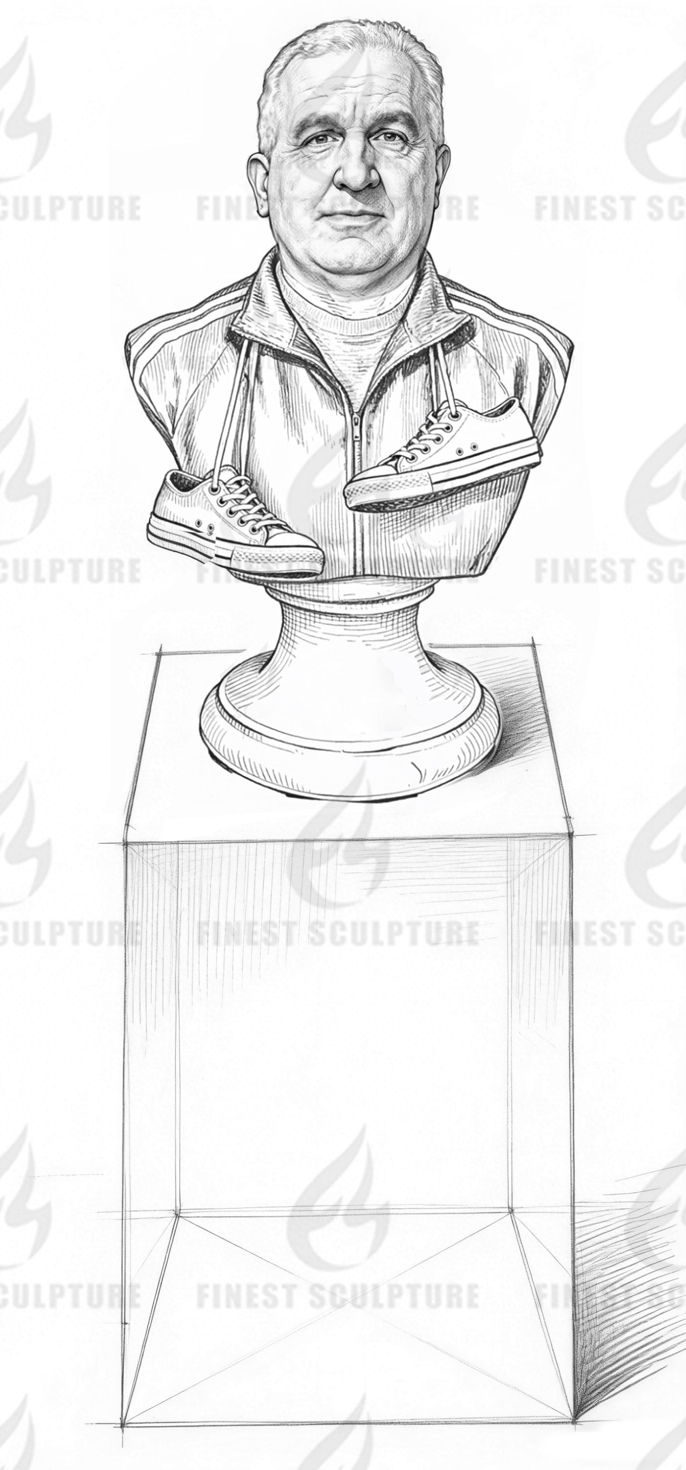 Custom Link for Jay Boucher of Custom Bronze Bust Sculpture