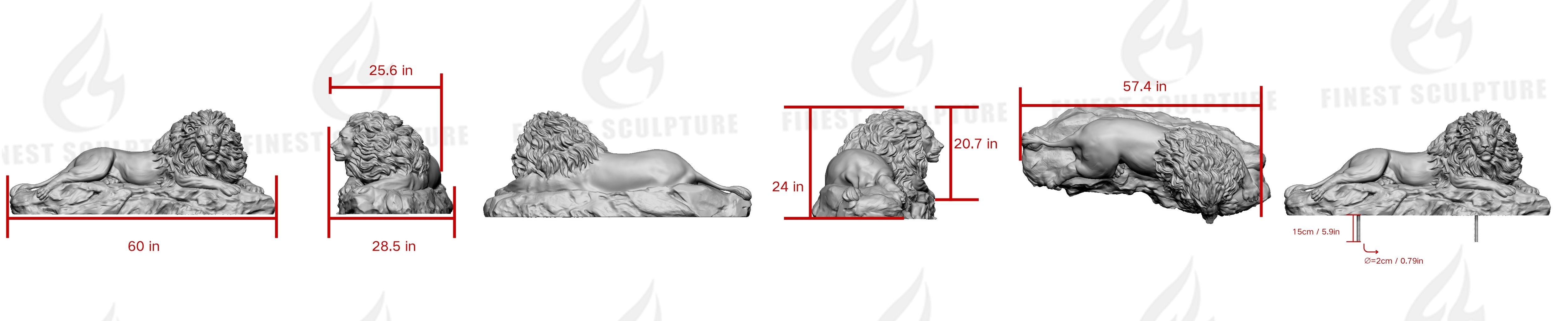 Custom Link for Sherman Lewis of Lion Sculpture