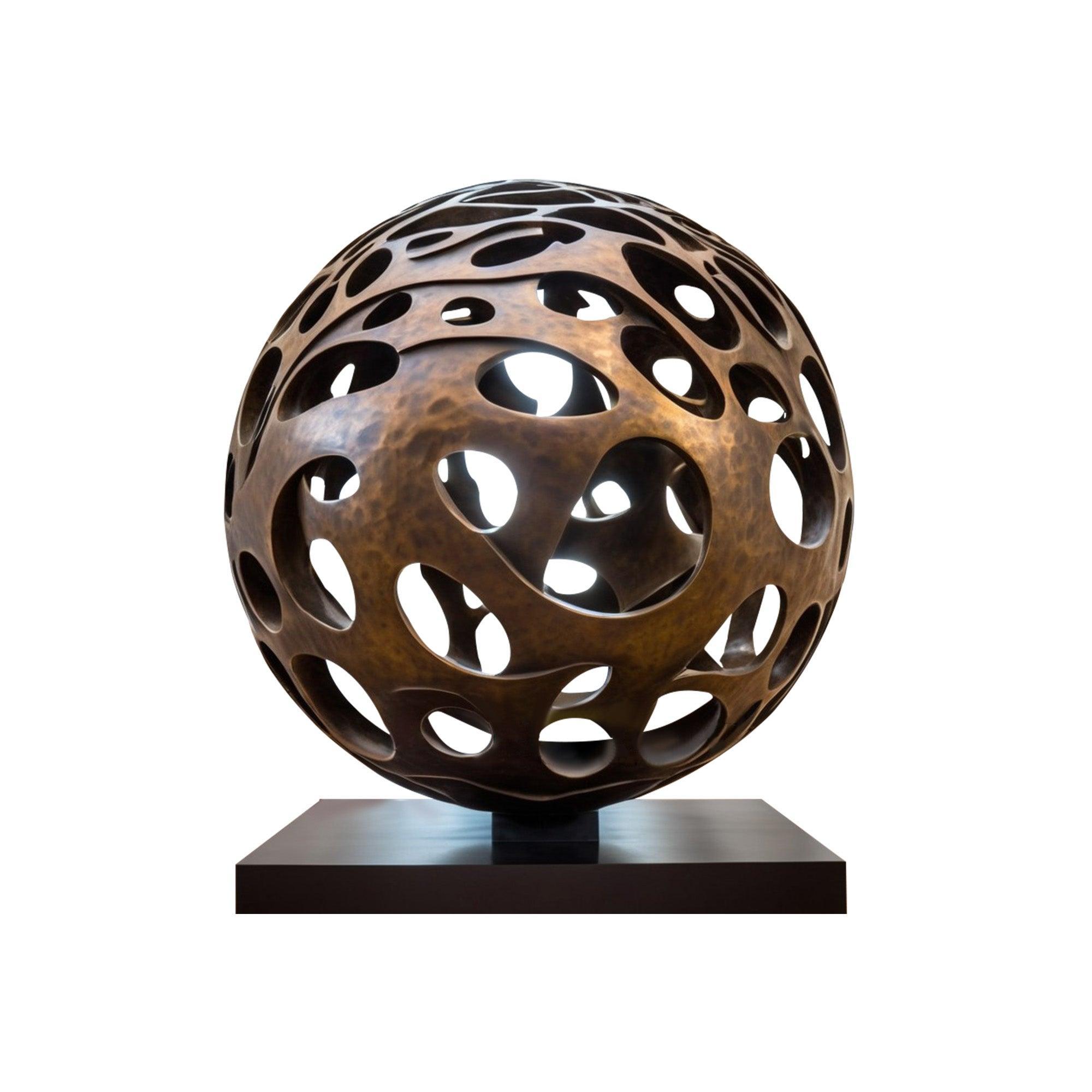 Hollow Ball Bronze Sculptures