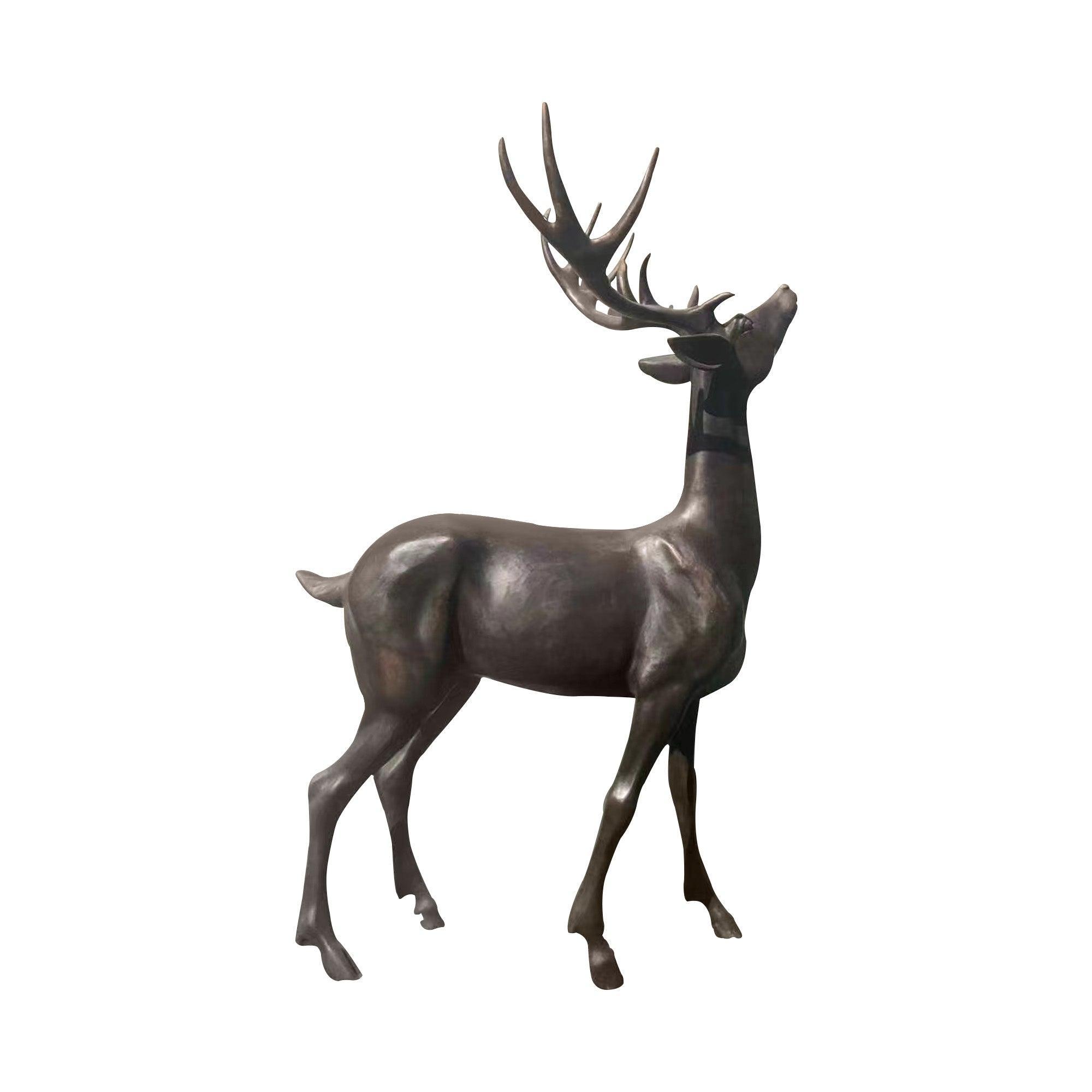 elk bronze statue