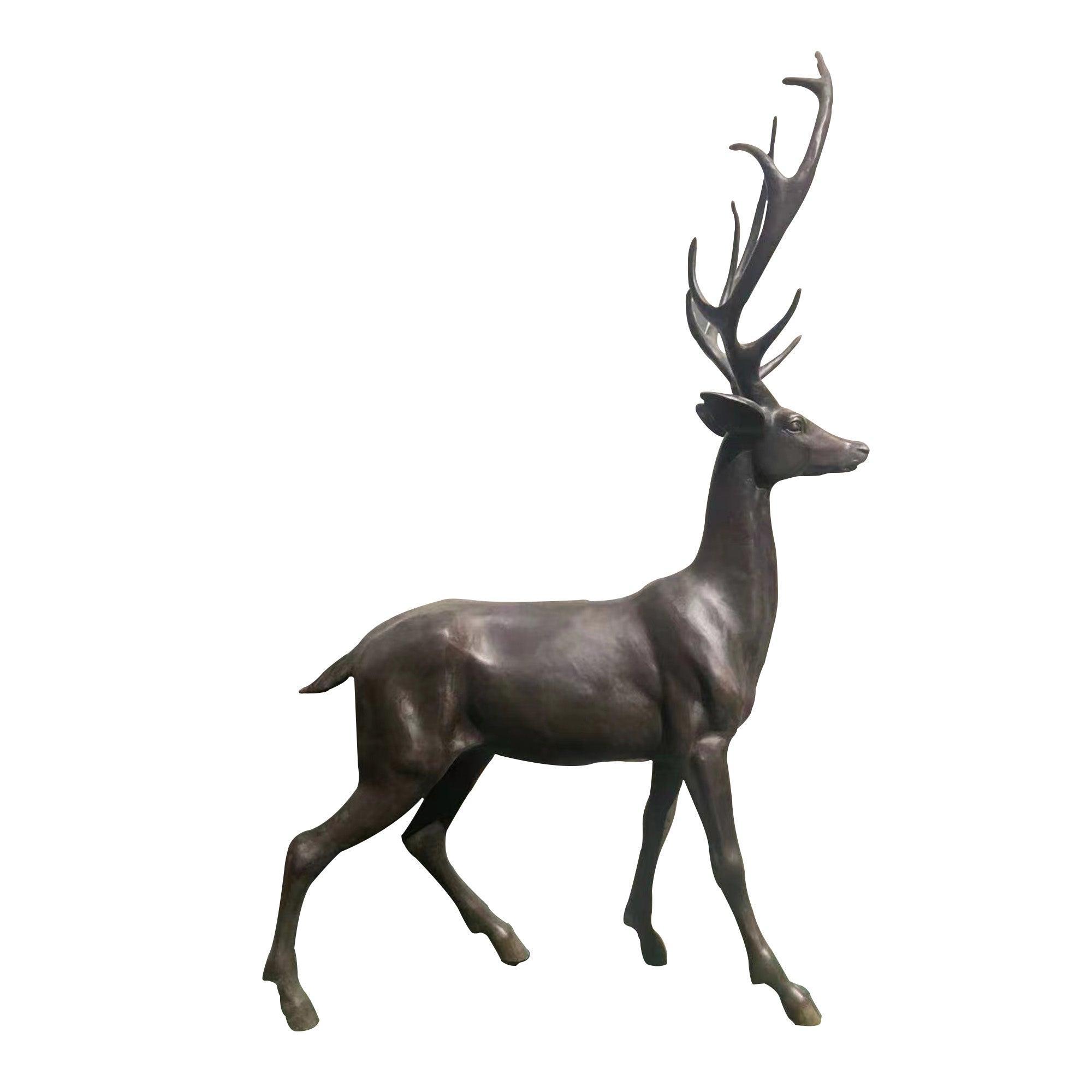 elk bronze statue