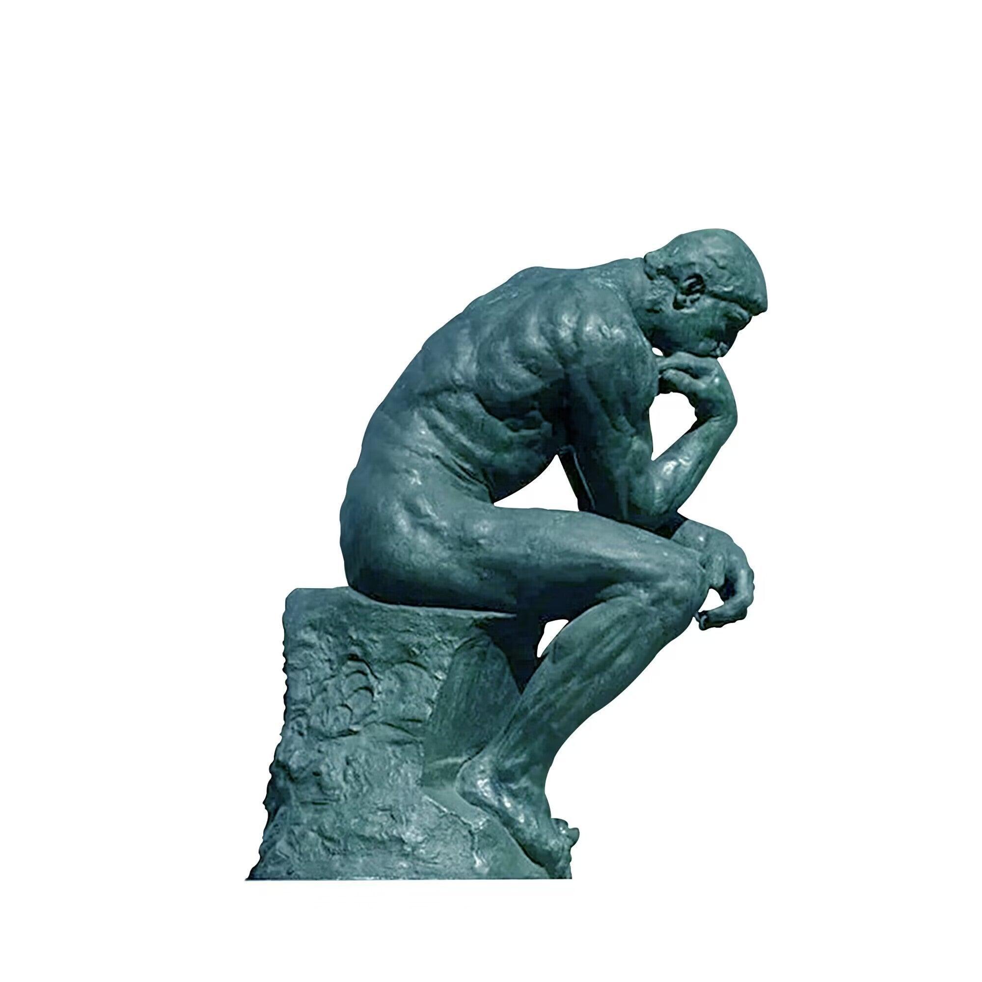 famous bronze statue the thinker