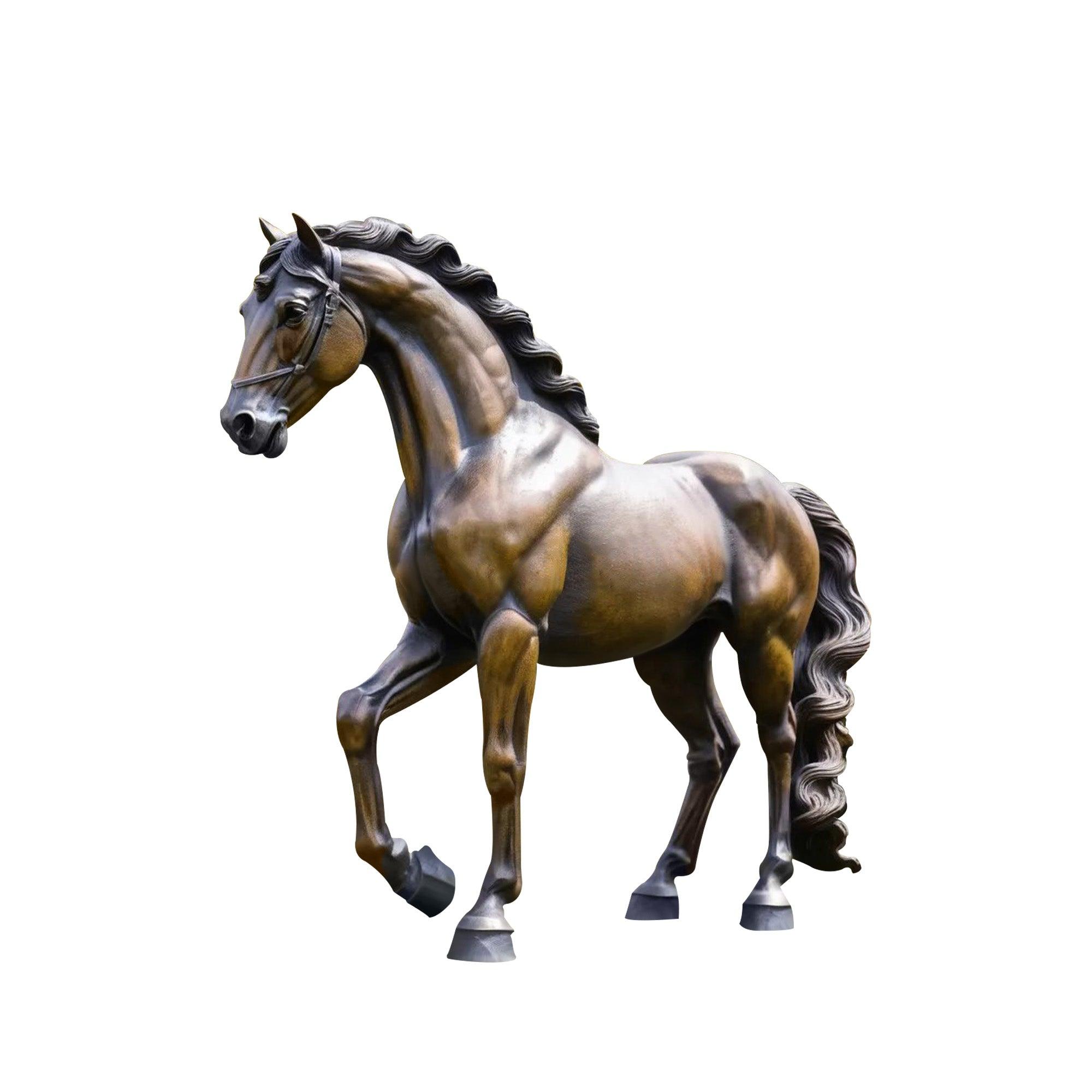 life size bronze horse sculpture 