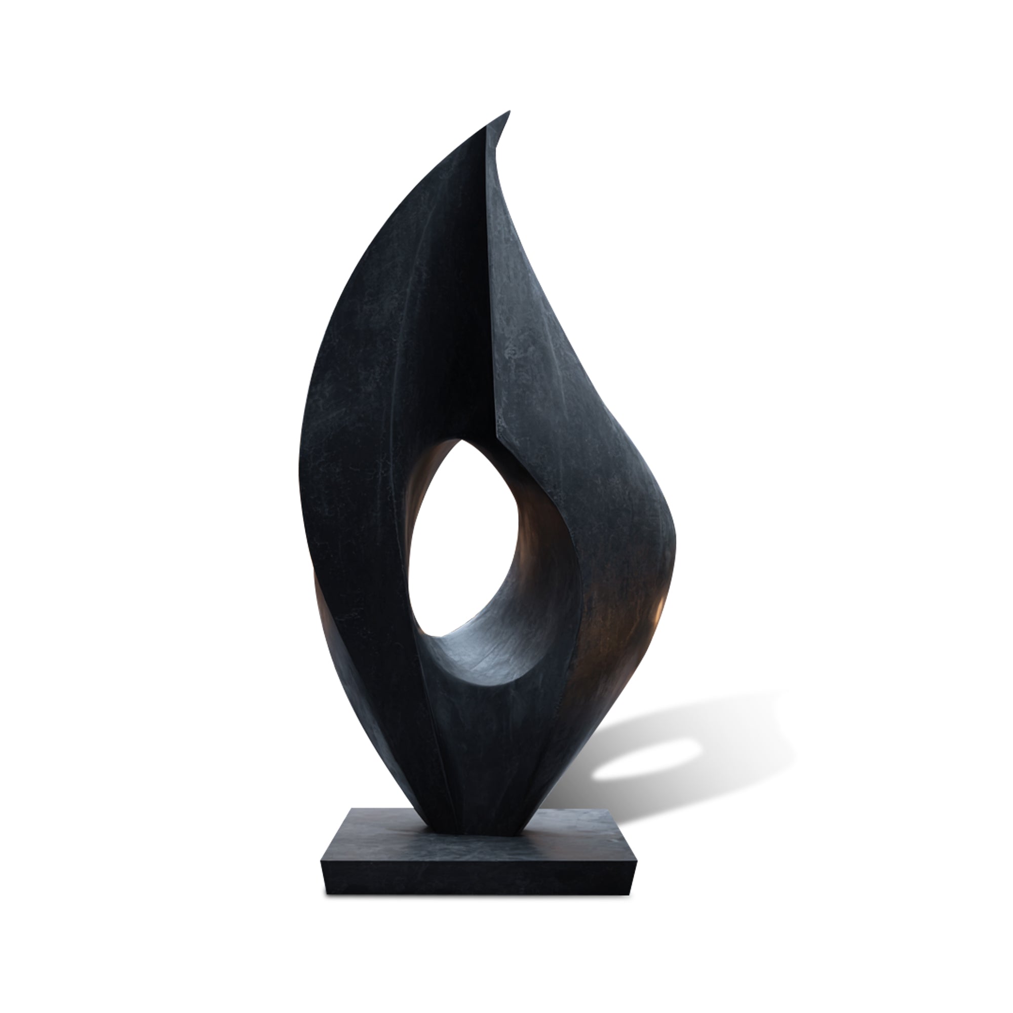 Modern bronze abstract sculpture