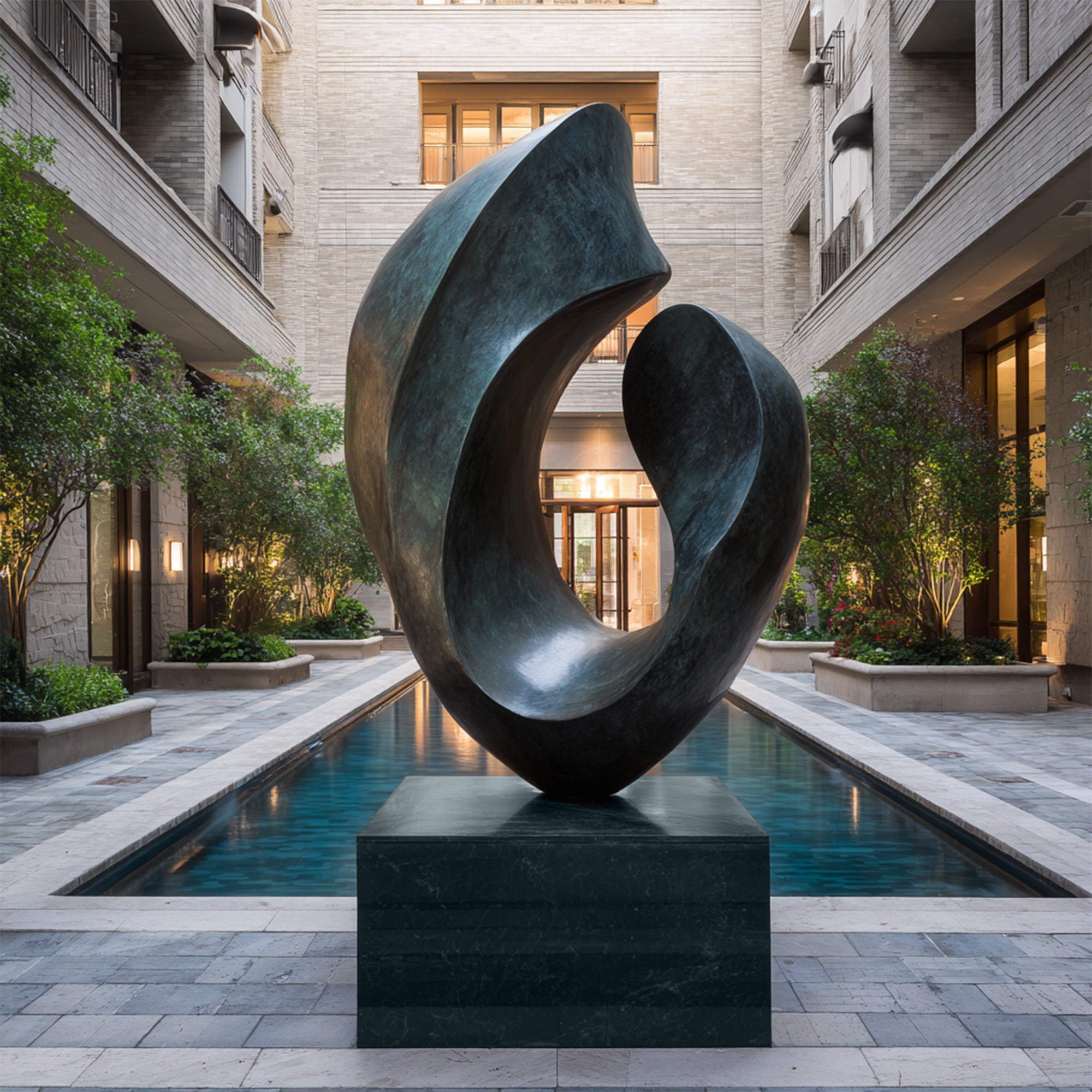 Magnifique sculpture en bronze représentant un cheval cabré majestueux FB-041