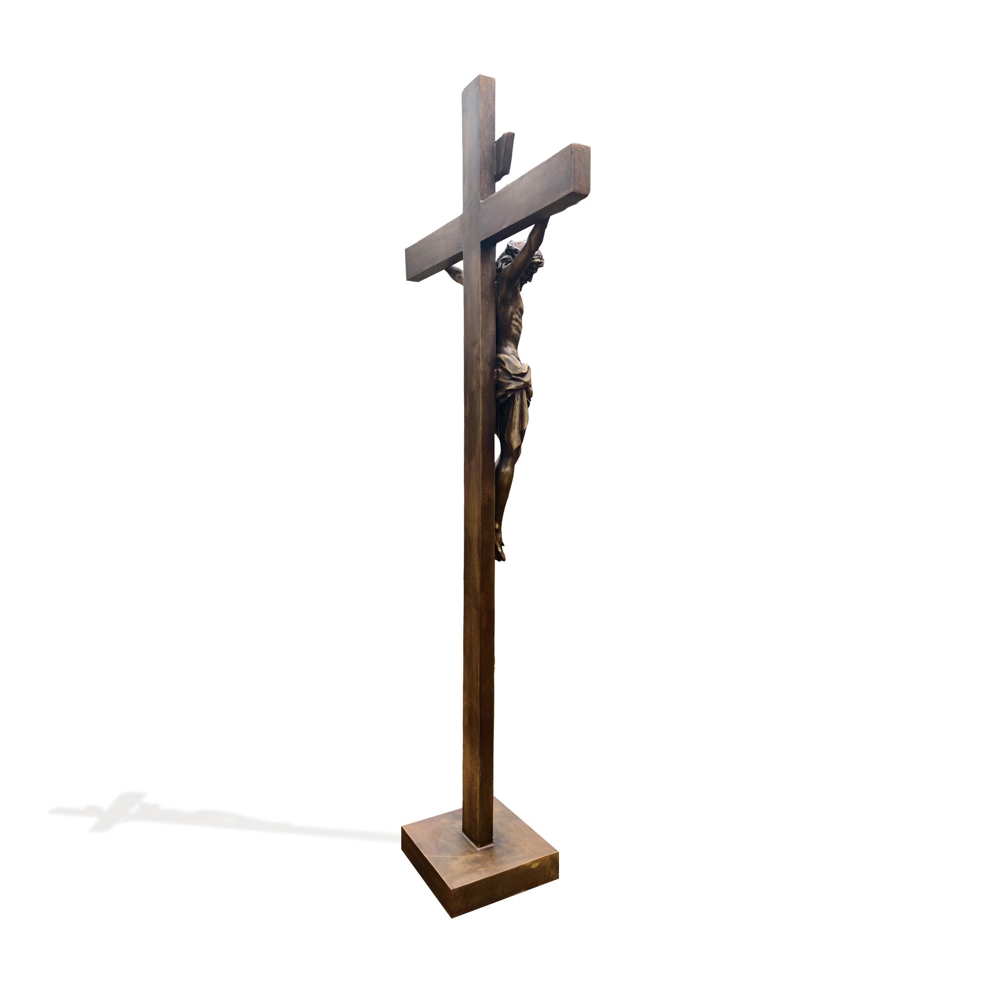FINEST Crucifixion of Christ – Bronze Crucifix Sculpture Replica for Churches and Sacred Interior Spaces FB-160