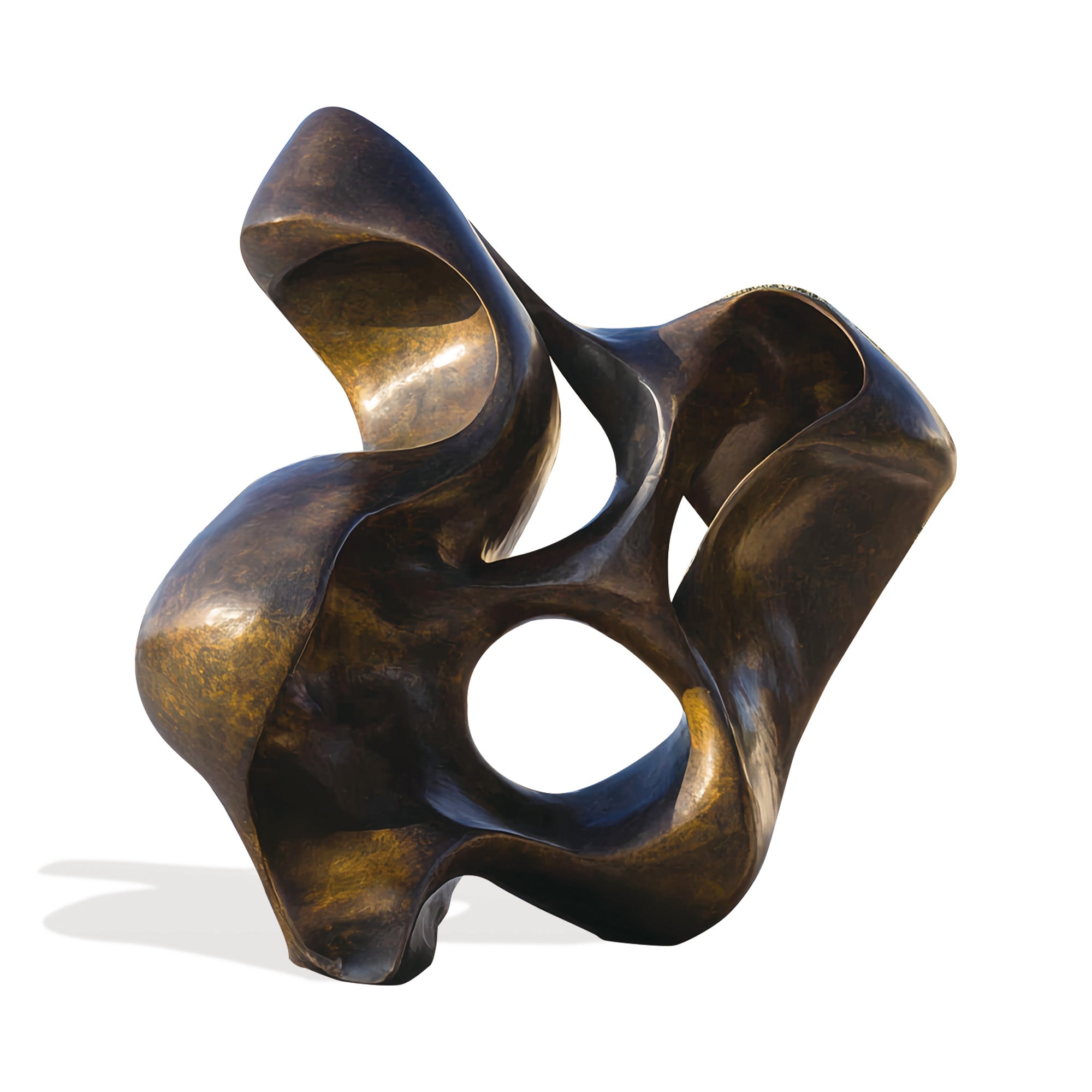 FINEST "Twisting Form" Large Size Custom Abstract Bronze Sculpture for Luxury Gardens and Modern Outdoor Spaces FB-178
