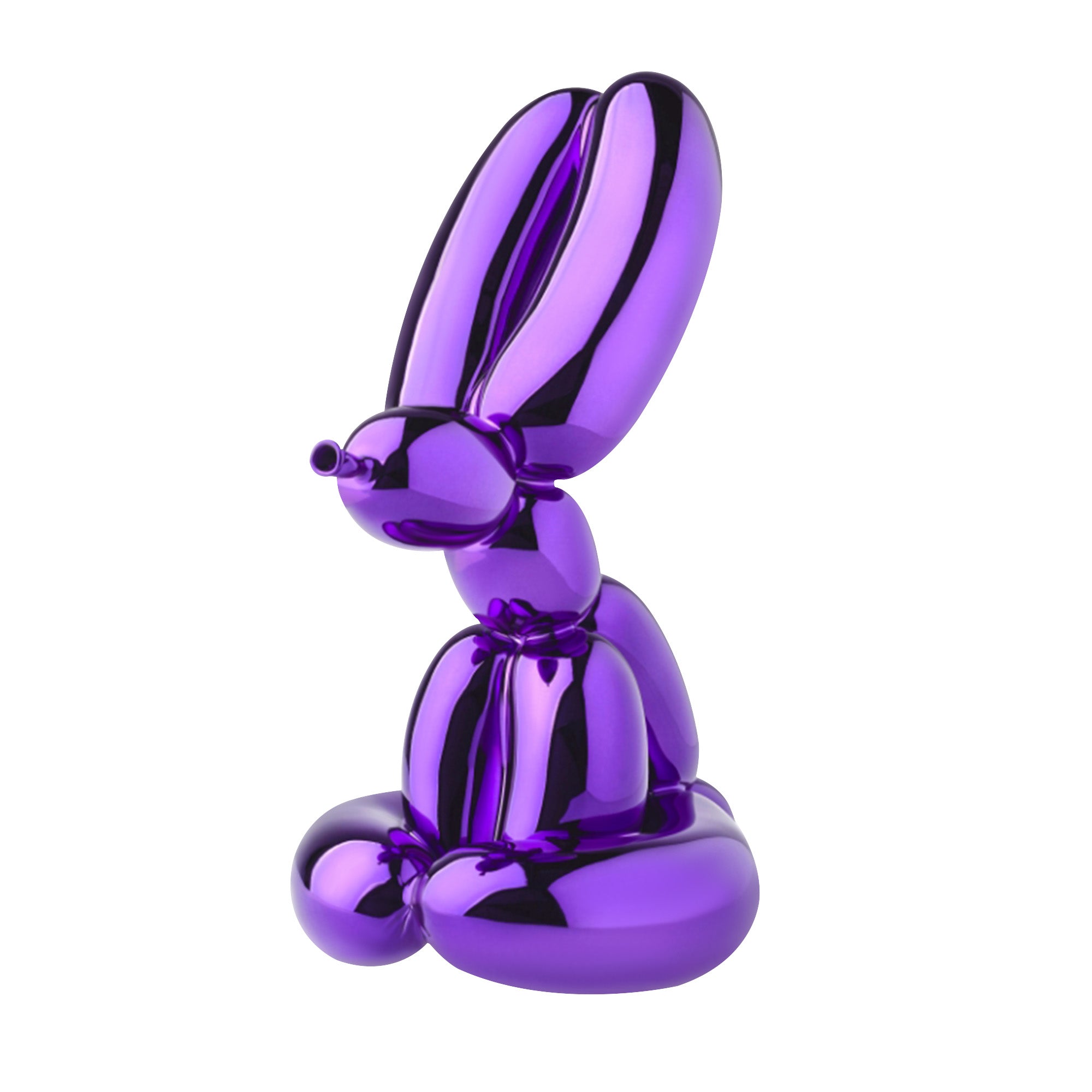 Custom Purple Balloon Bunny Fiberglass Sculpture