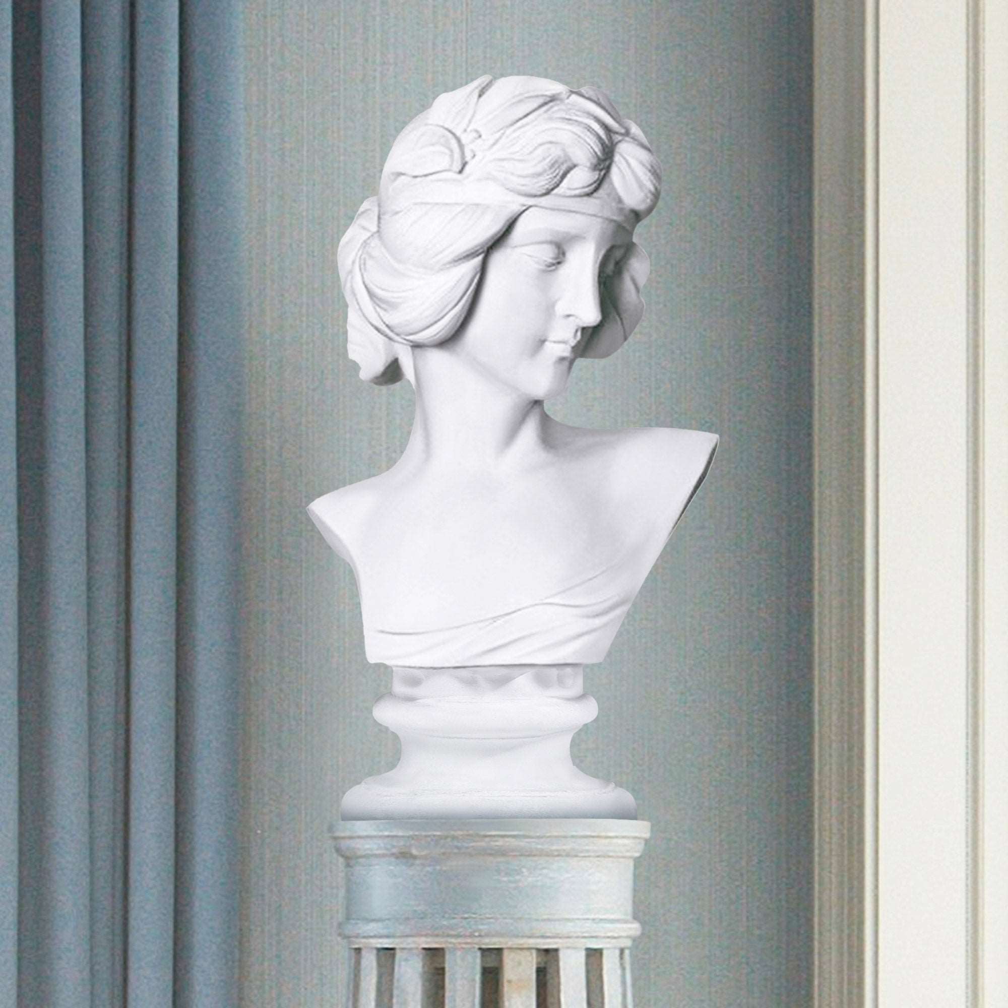 female bust marble statue