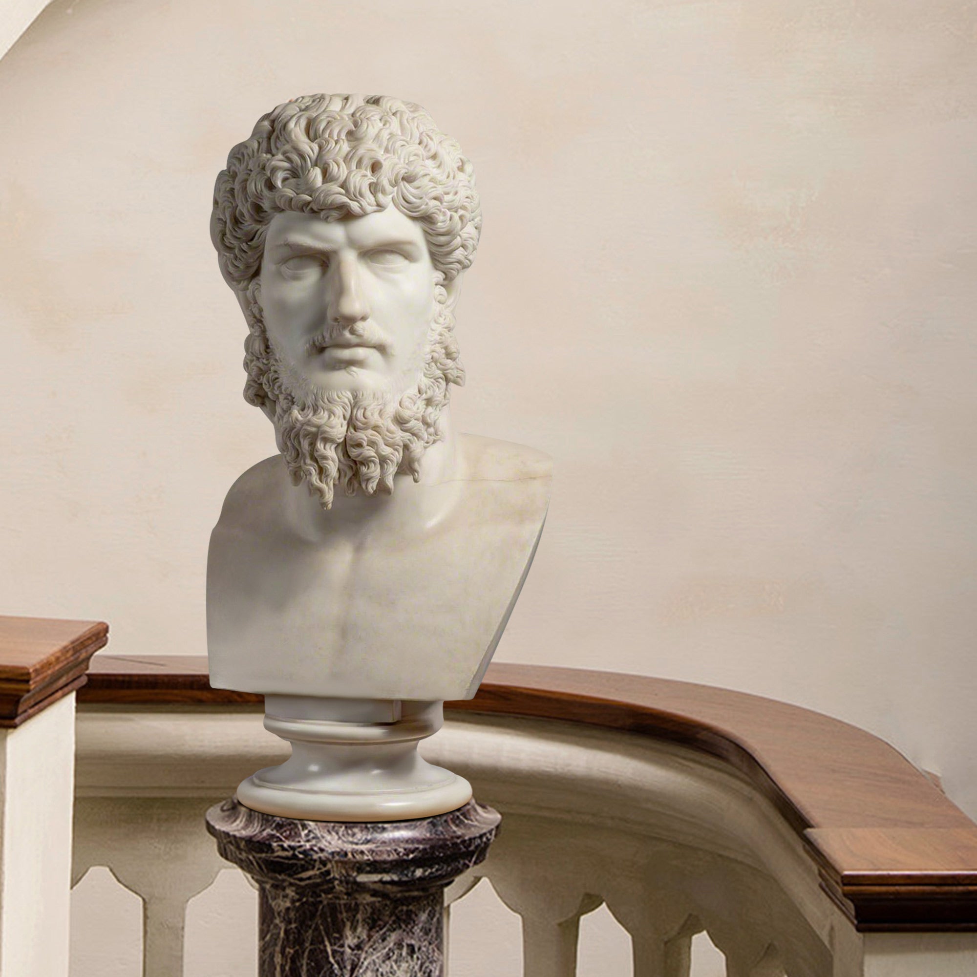 marble bust statue Lucius Verus