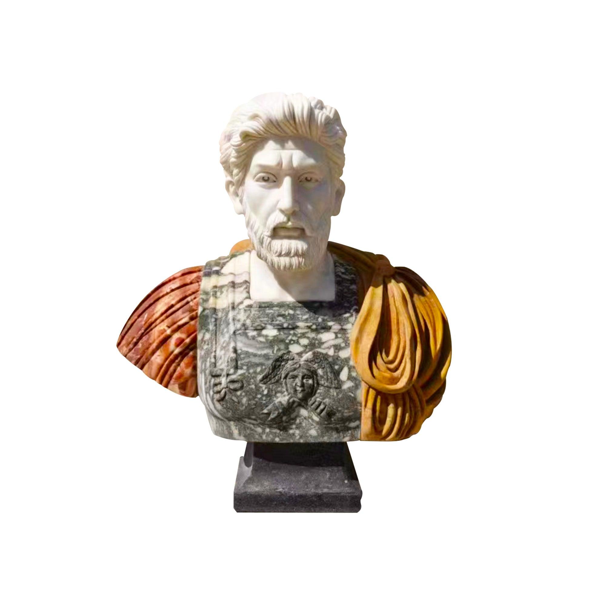 Roman Statue Emperor Bust Statue