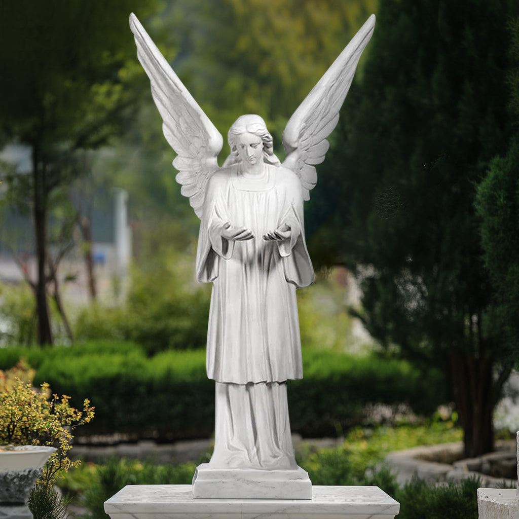 cathedral angel marble sculpture life size