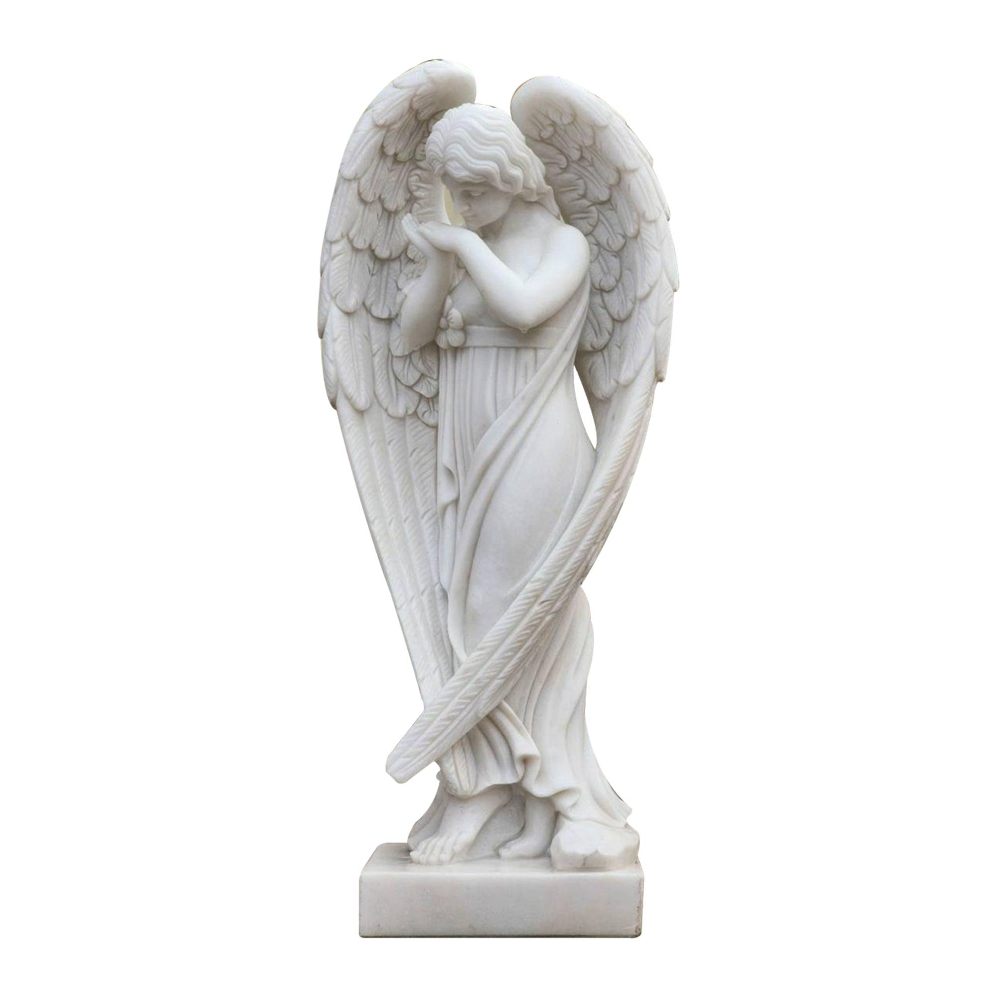 pray angel statue garden sculpture decor