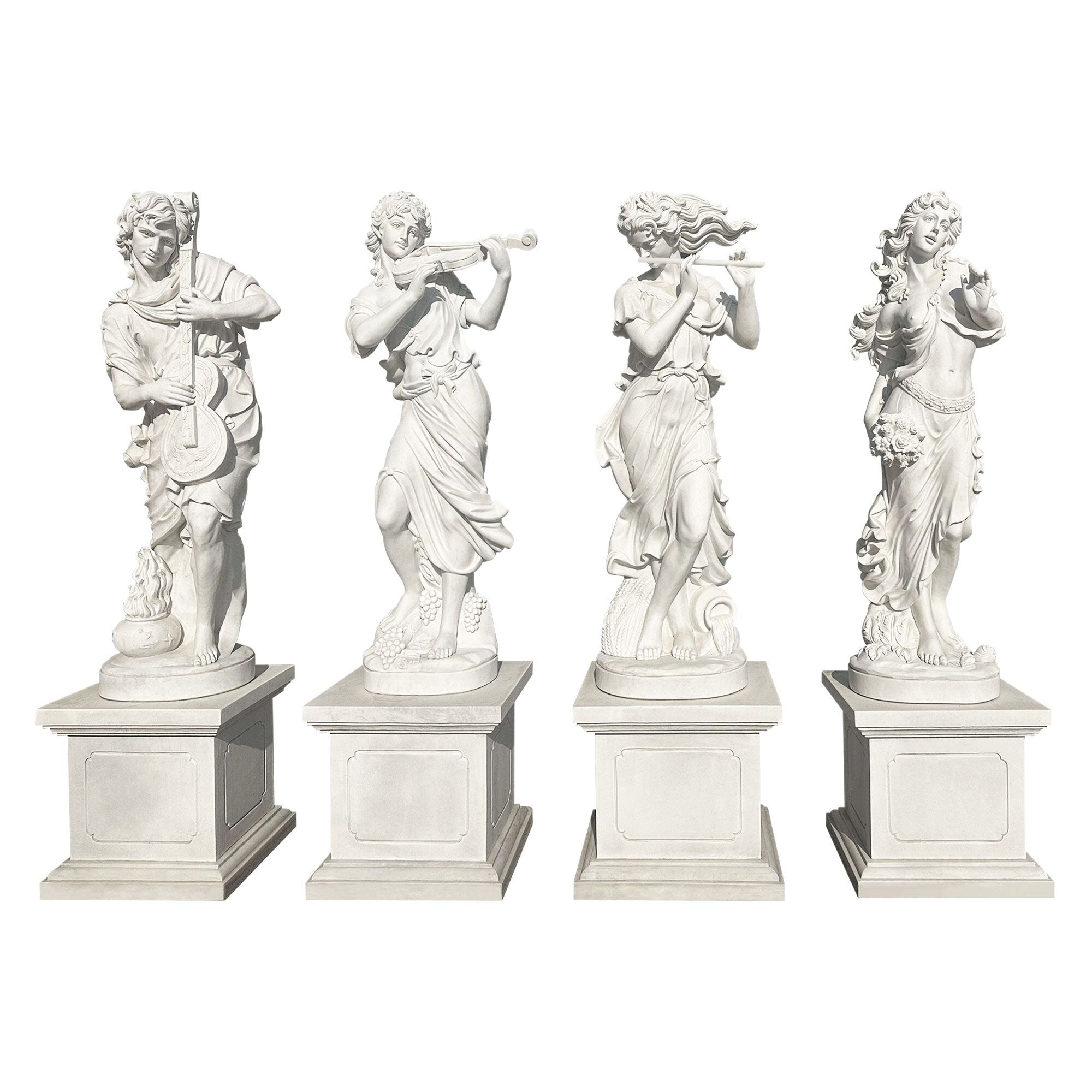 Garden Statues Musical Marble Statue Se