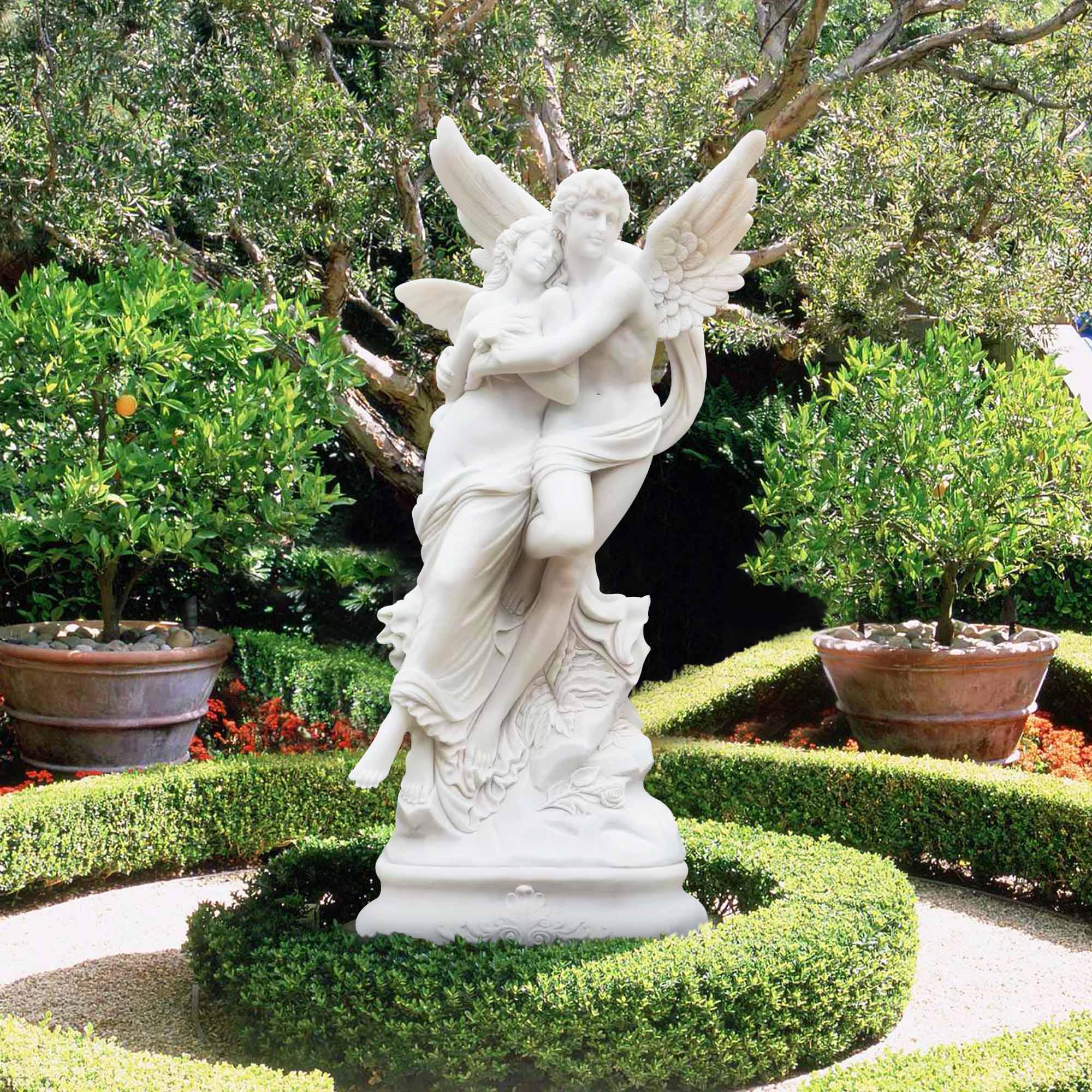 famous Cupid and Psyche marble sculpture