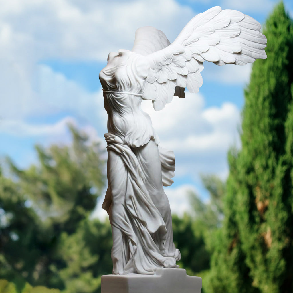 greek goddess marble statue replica winged victory statue nike of samothrace