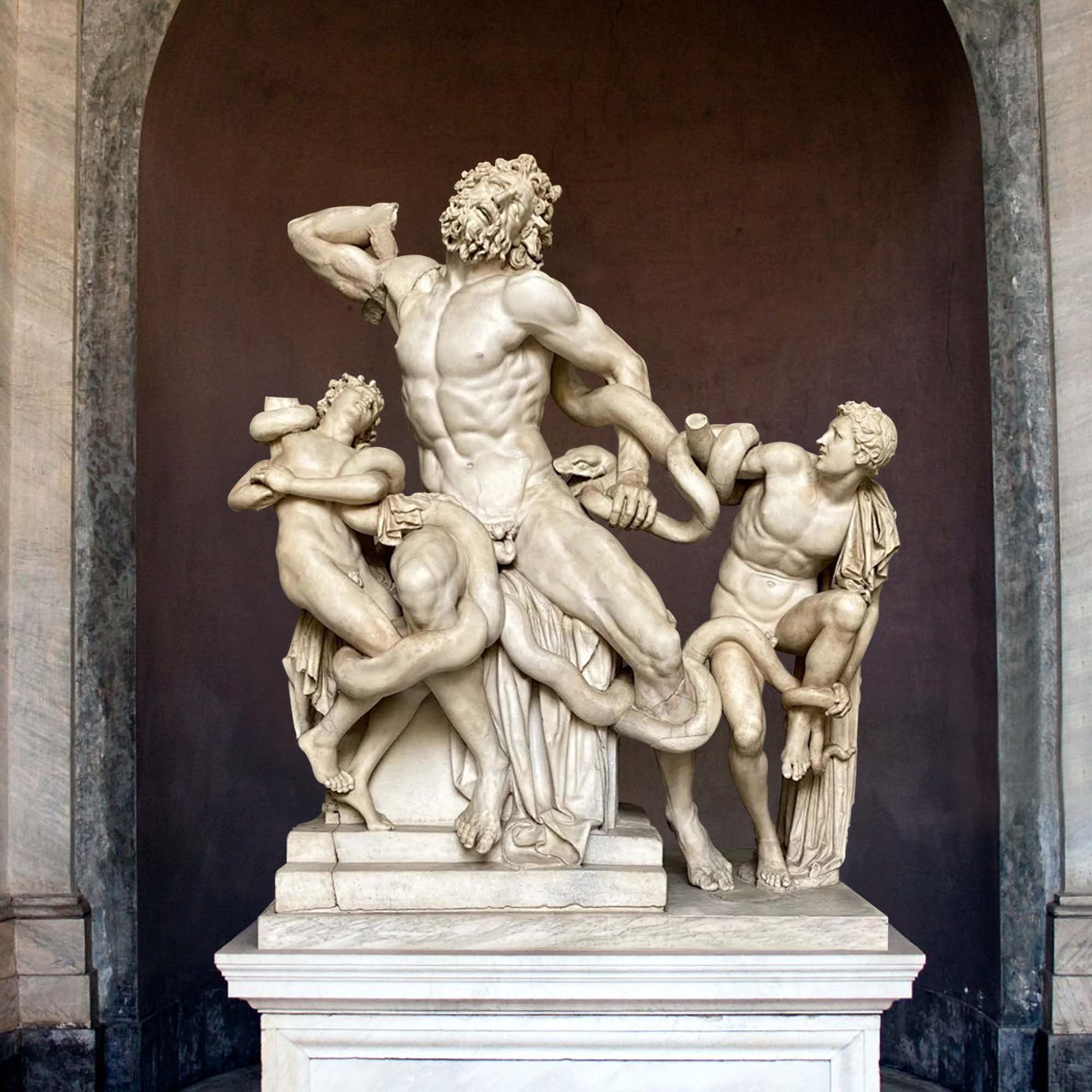 Famous statue Laocoon and His Sons Sculpture