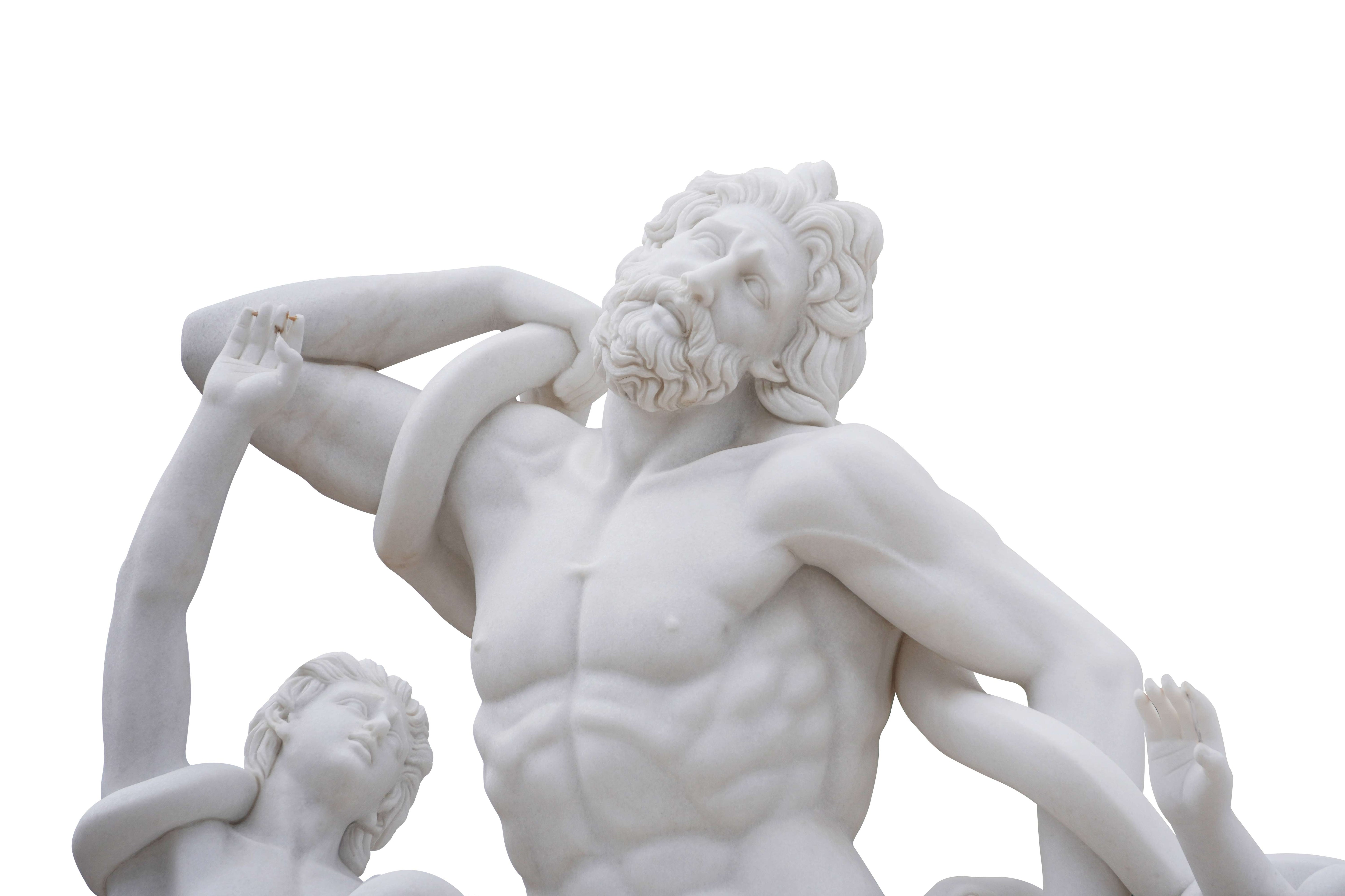 Marble Statue Laocoon and His Sons Sculpture Reproduction