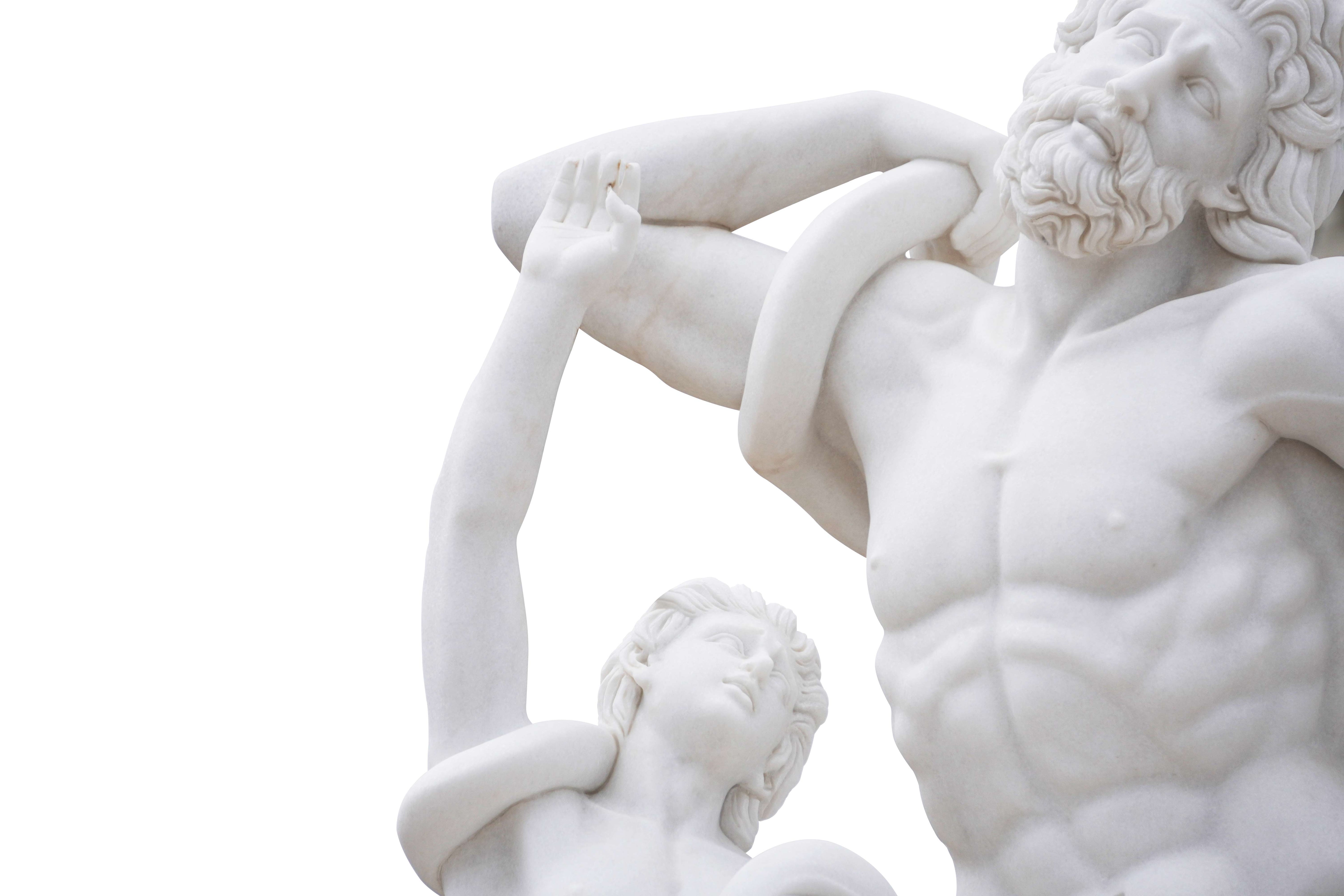 Marble Statue Laocoon and His Sons Sculpture Reproduction