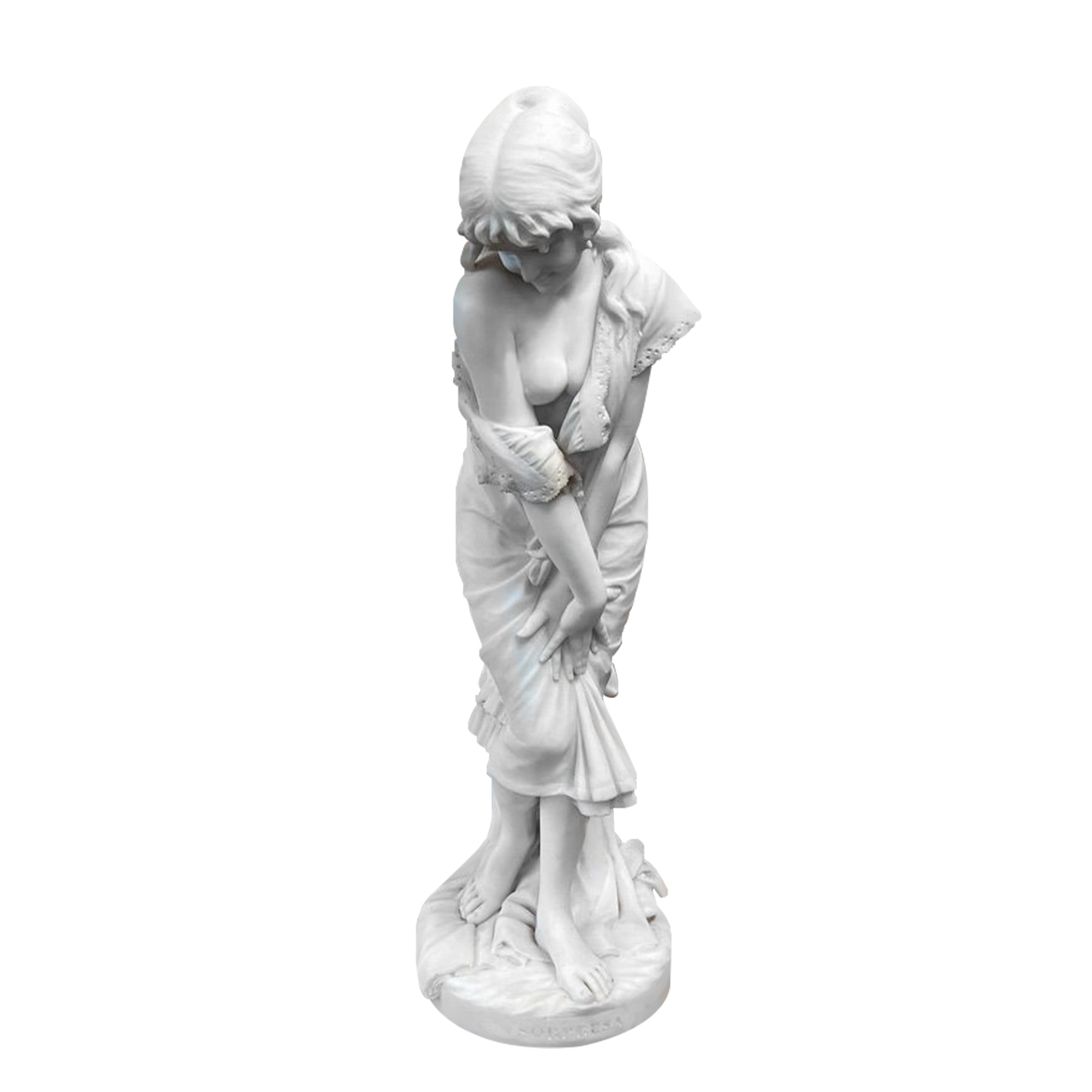 White Marble Cesare Lapini Sculpture