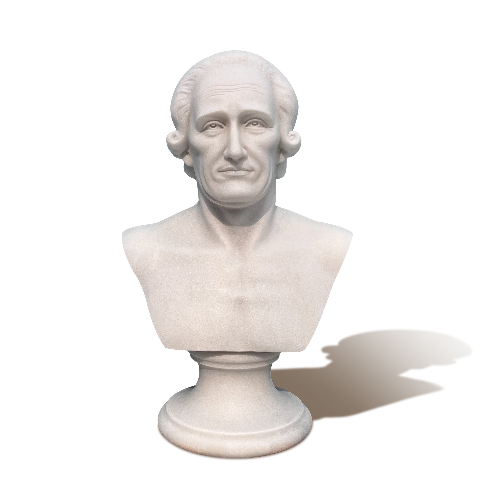 Benjamin Hawkins marble bust front view neoclassical American sculpture