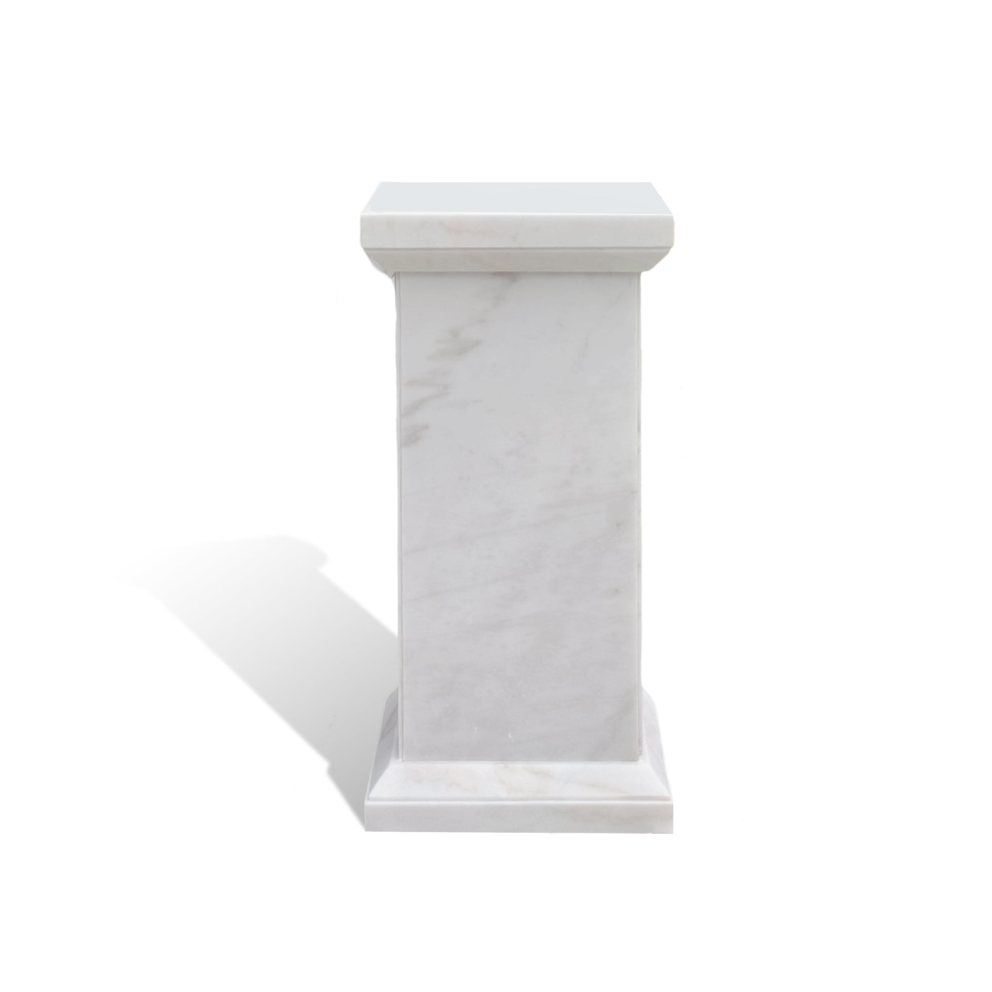 Classic marble pedestal enhancing villa entrances with refined decor