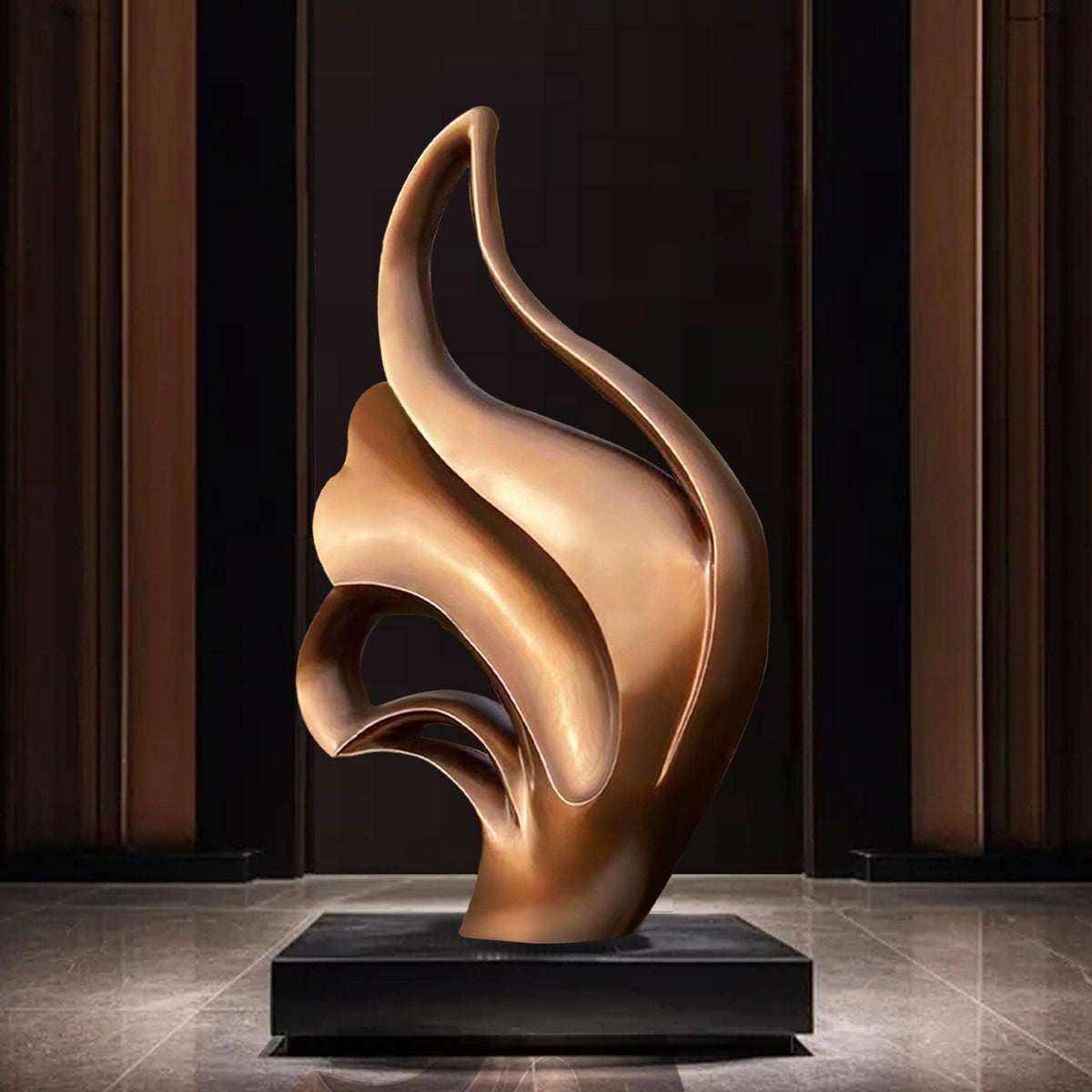 FINEST Large Modern Abstract Metal Sculpture for Indoors and Outdoor F