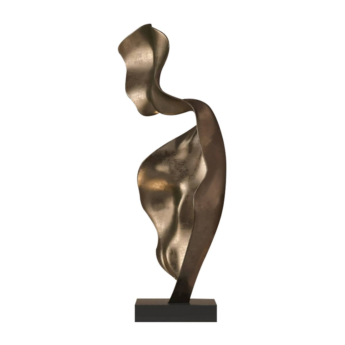 FINEST Modern Abstract Gold Metal Indoor Sculpture FS-091