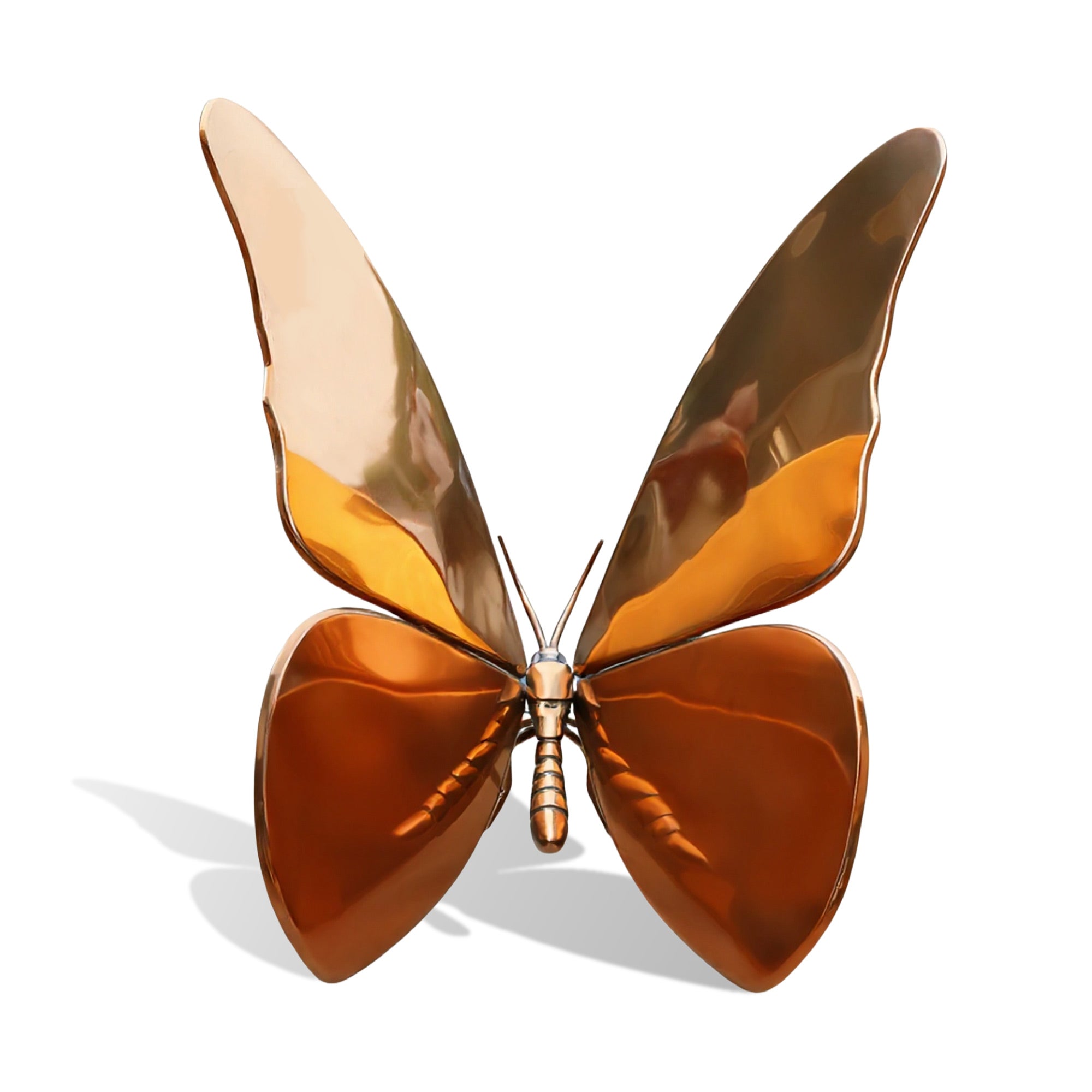 Modern Stainless Steel Butterfly Sculpture