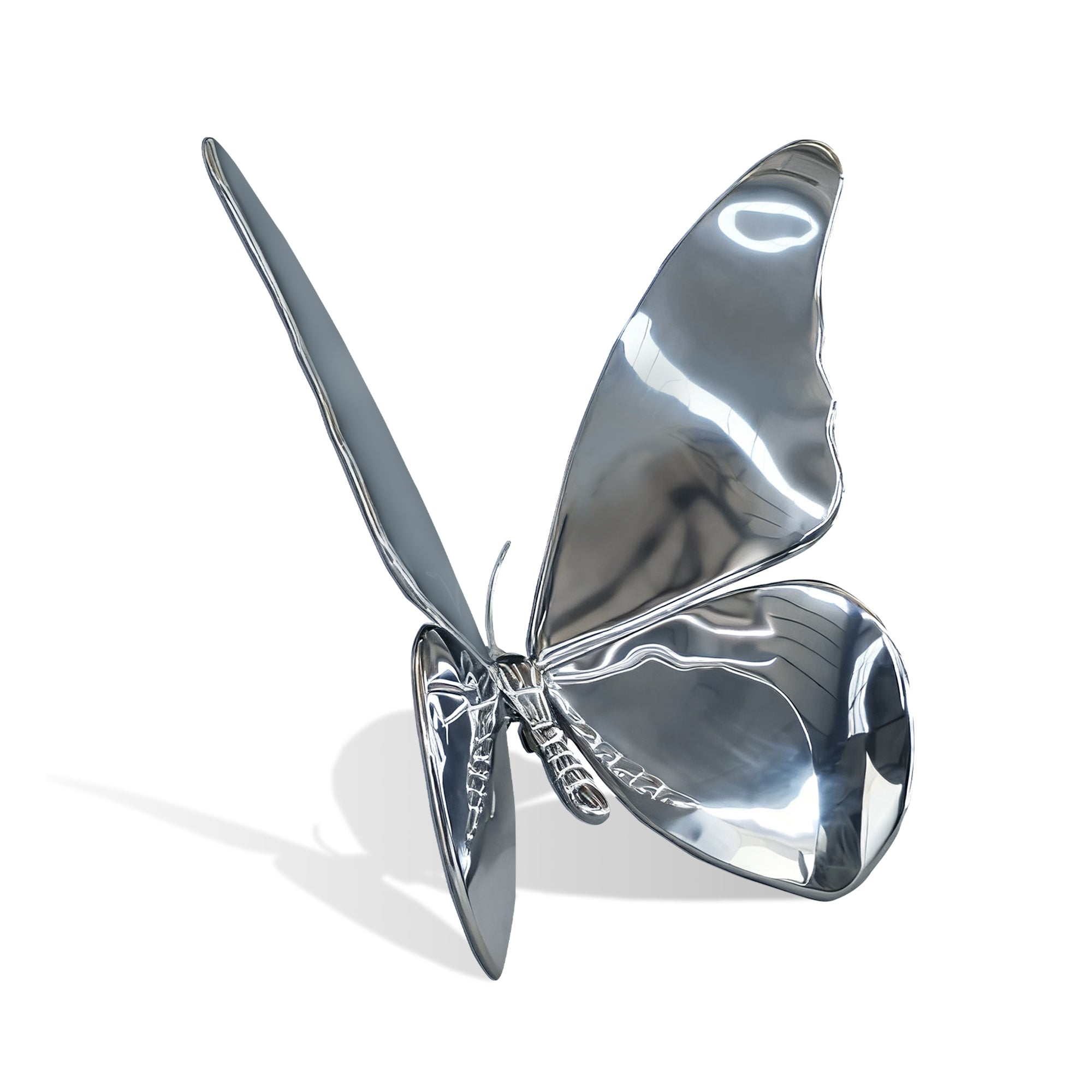 Modern Stainless Steel Butterfly Sculpture